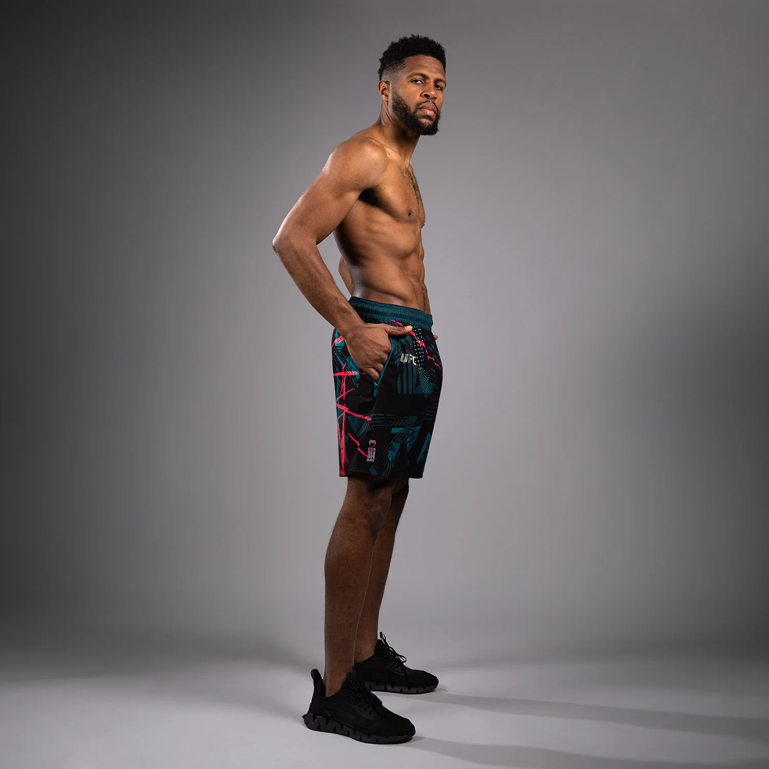UFC Fusion By Venum Miami Edition Fight Week Performance Shorts für Männer - Schwarze - Image 4