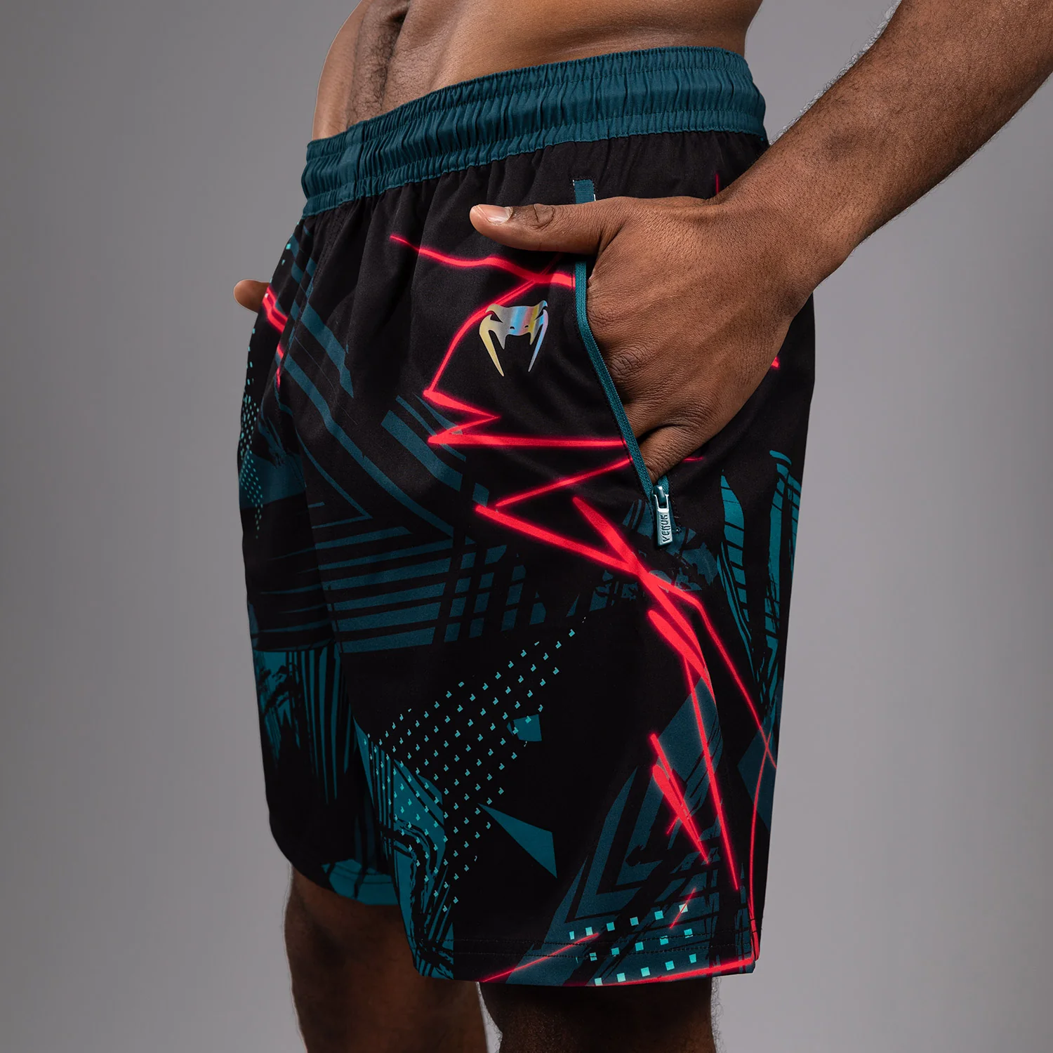 UFC Fusion By Venum Miami Edition Fight Week Performance Shorts für Männer - Schwarze - Image 6