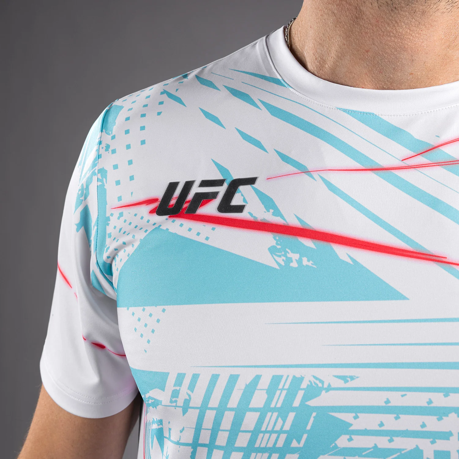 UFC Fusion By Venum Miami Edition Fight Week Dry-Tech T-Shirt für Männer - Weißes - Image 5