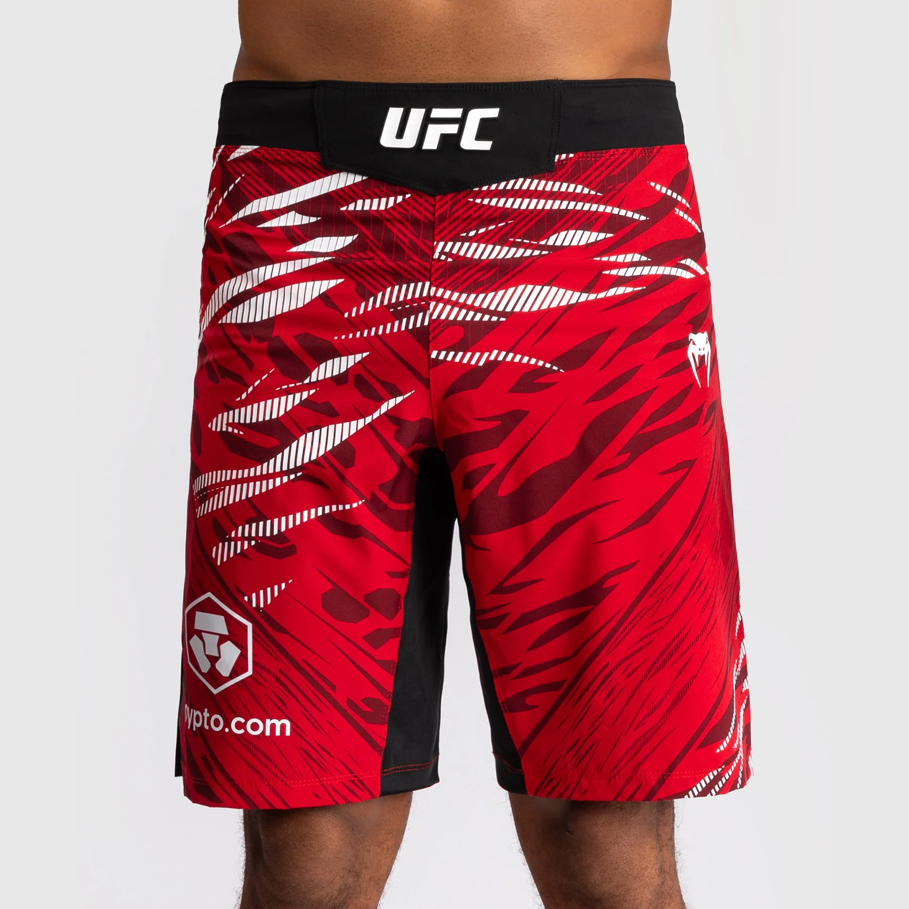 UFC Fusion by Venum Personalized Authentic Fight Night Herren Fight Short - Long Fit - Rot - Image 5
