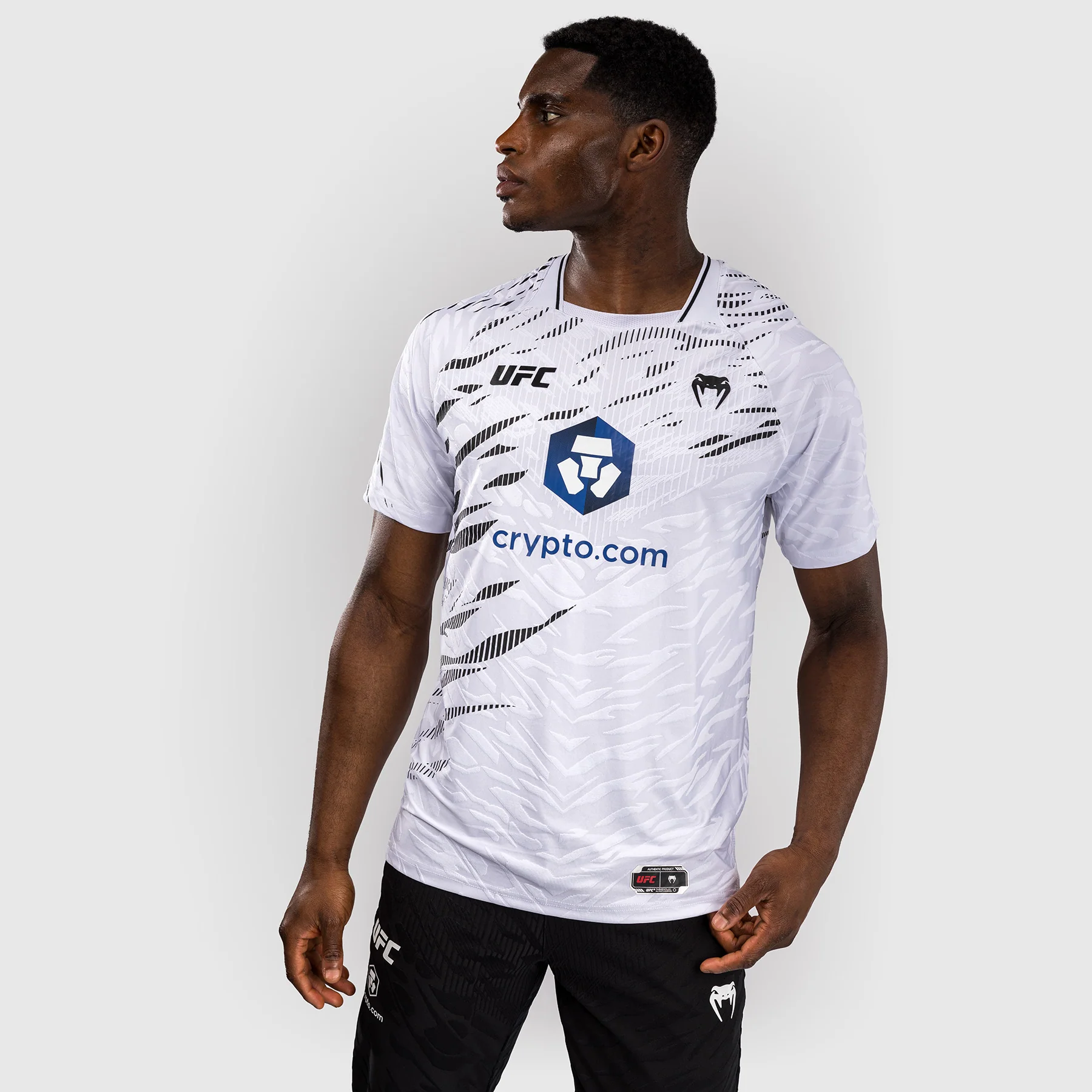 UFC Fusion by Venum Personalized Authentic Fight Night Herren Walkout Jersey - Weiß - Image 4