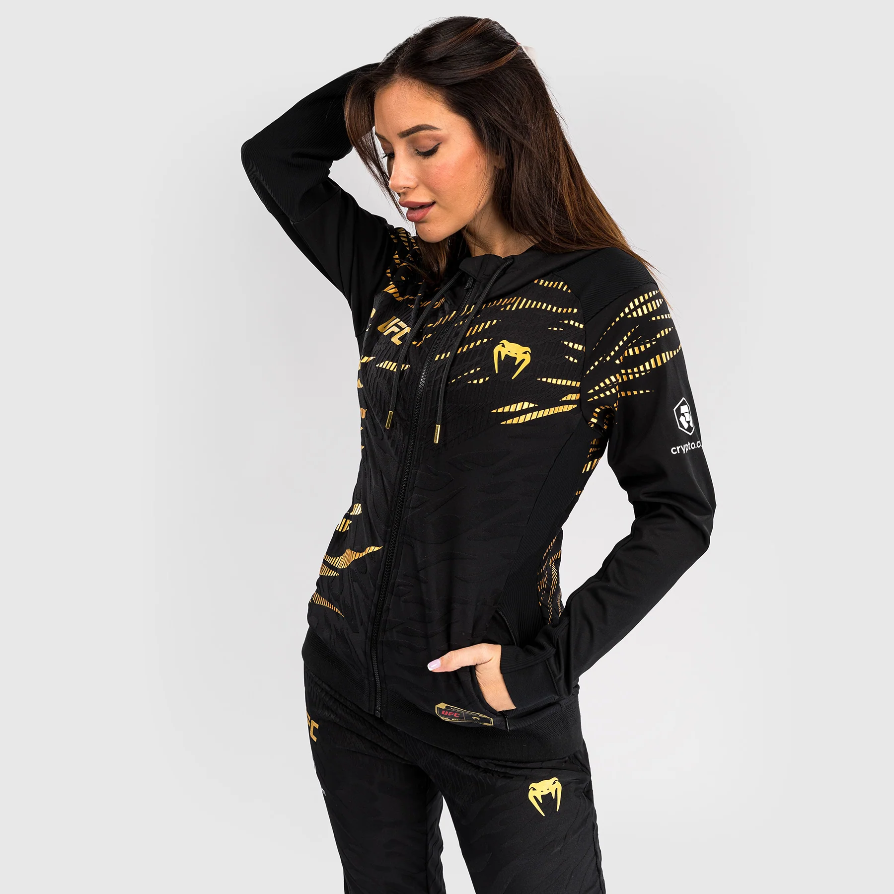 UFC Fusion by Venum Personalized Authentic Fight Night Damen Walkout Hoodie - Champion - Image 5