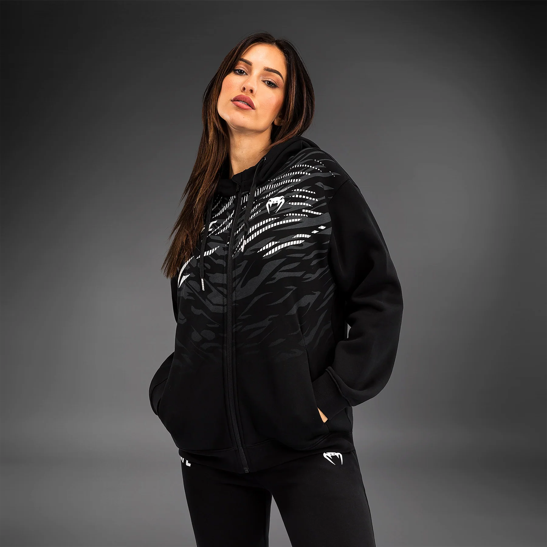 UFC Fusion by Venum Replica Damen Zip Hoodie - Schwarz