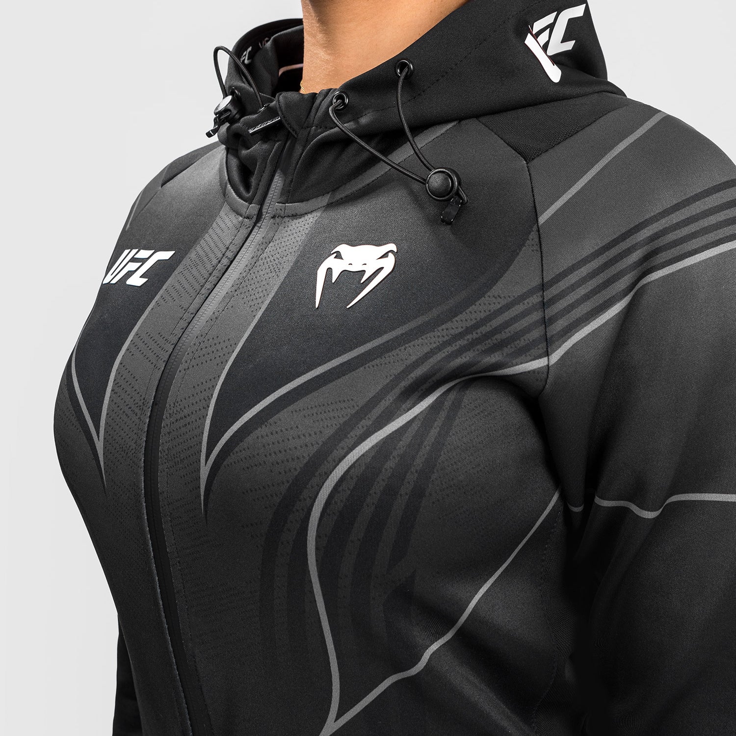UFC Venum Authentic Fight Night 2.0 Women's Walkout Hoodie - schwarz - Image 4