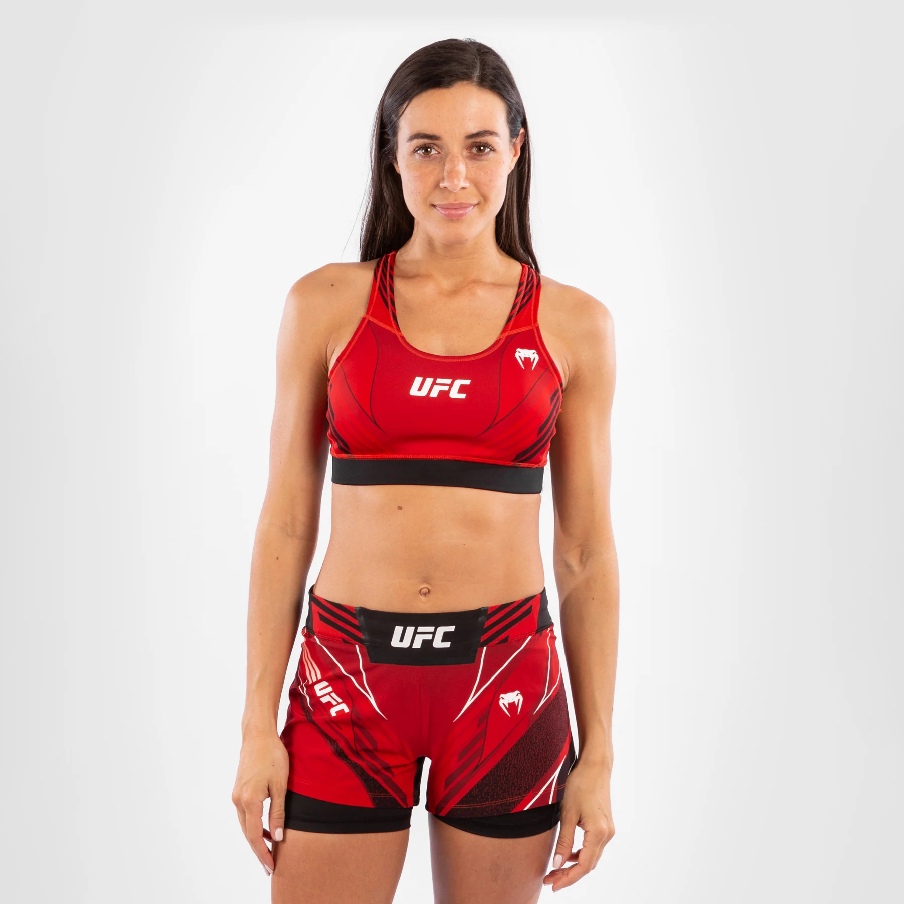 UFC Venum Authentic Fight Night Damen Sport-BH - Rot