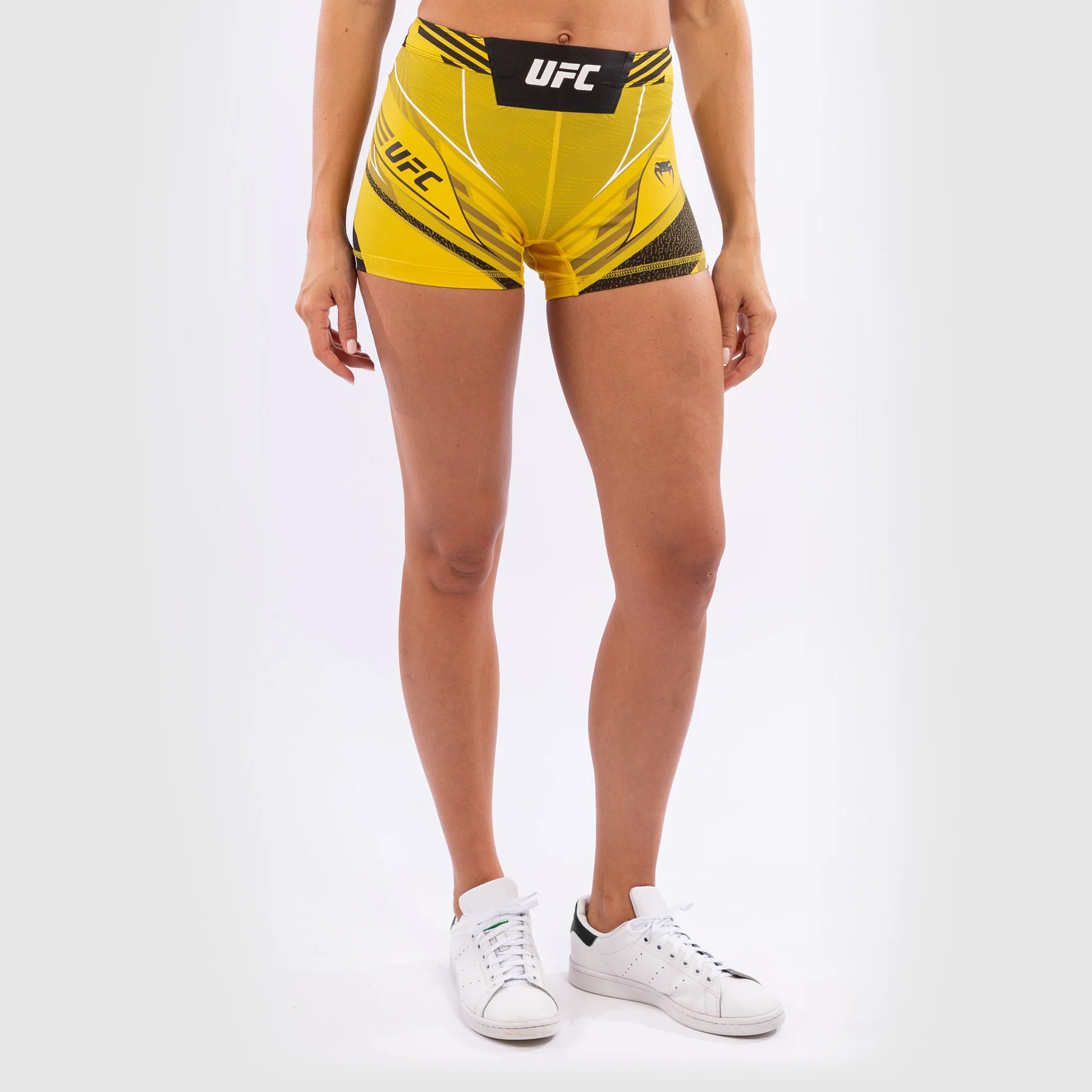 UFC Venum Authentic Fight Night Damen Vale Tudo Shorts - Short Fit - Gelb - Image 4