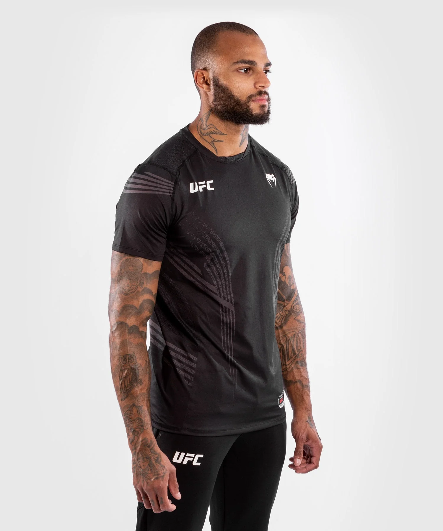 UFC Venum Fighters Authentic Fight Night Herren Walkout Trikot - Schwarz - Image 2