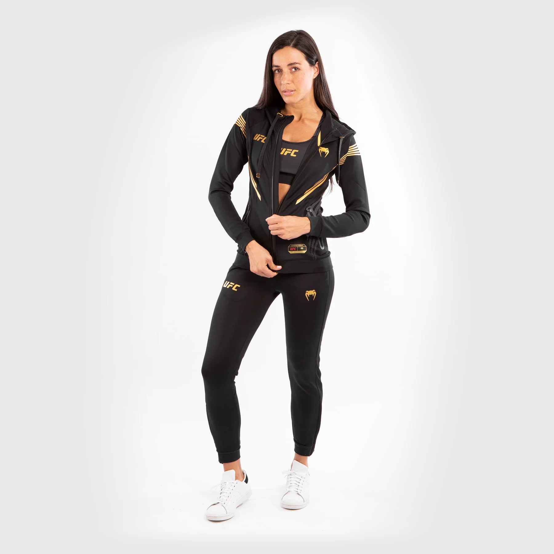 UFC Venum Personalisiert Authentic Fight Night Damen Walkout Hoodie - Champion - Image 9