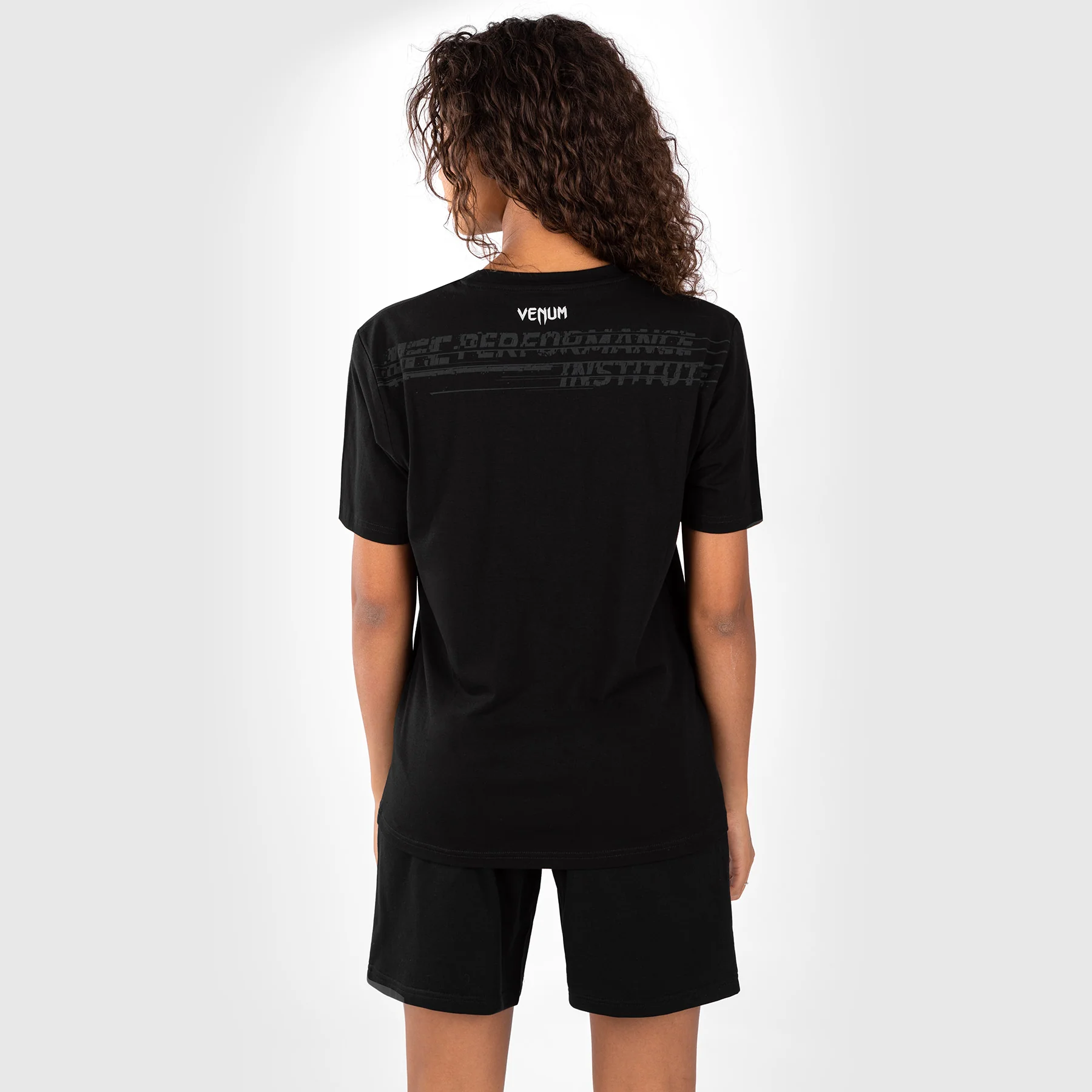 UFC Venum Performance Institute 2.0 Damen T-Shirt - Schwarz/Rot - Image 6