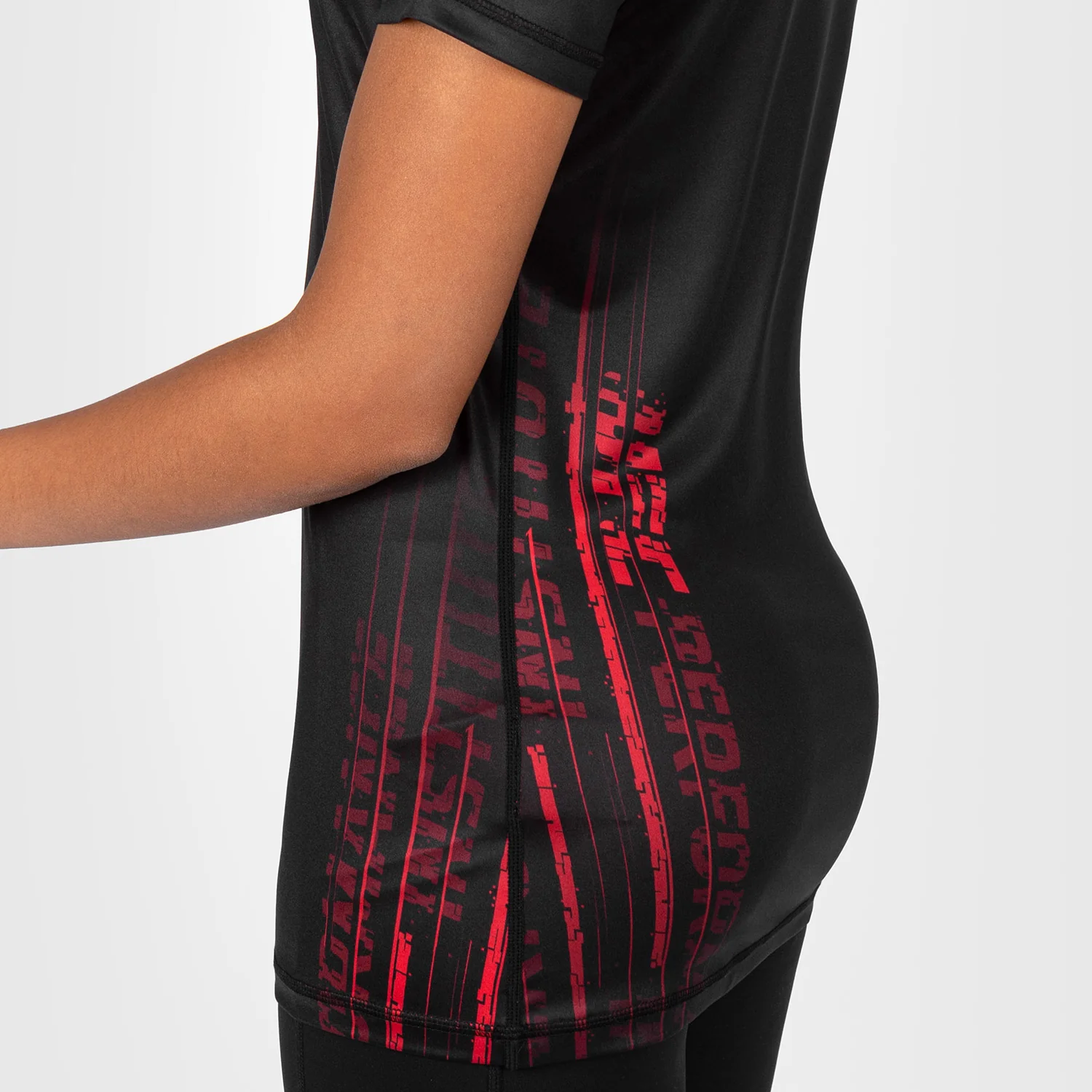 UFC Venum Performance Institute 2.0 Dry-Tech T-shirt für Frauen - Schwarz/Rot - Image 3