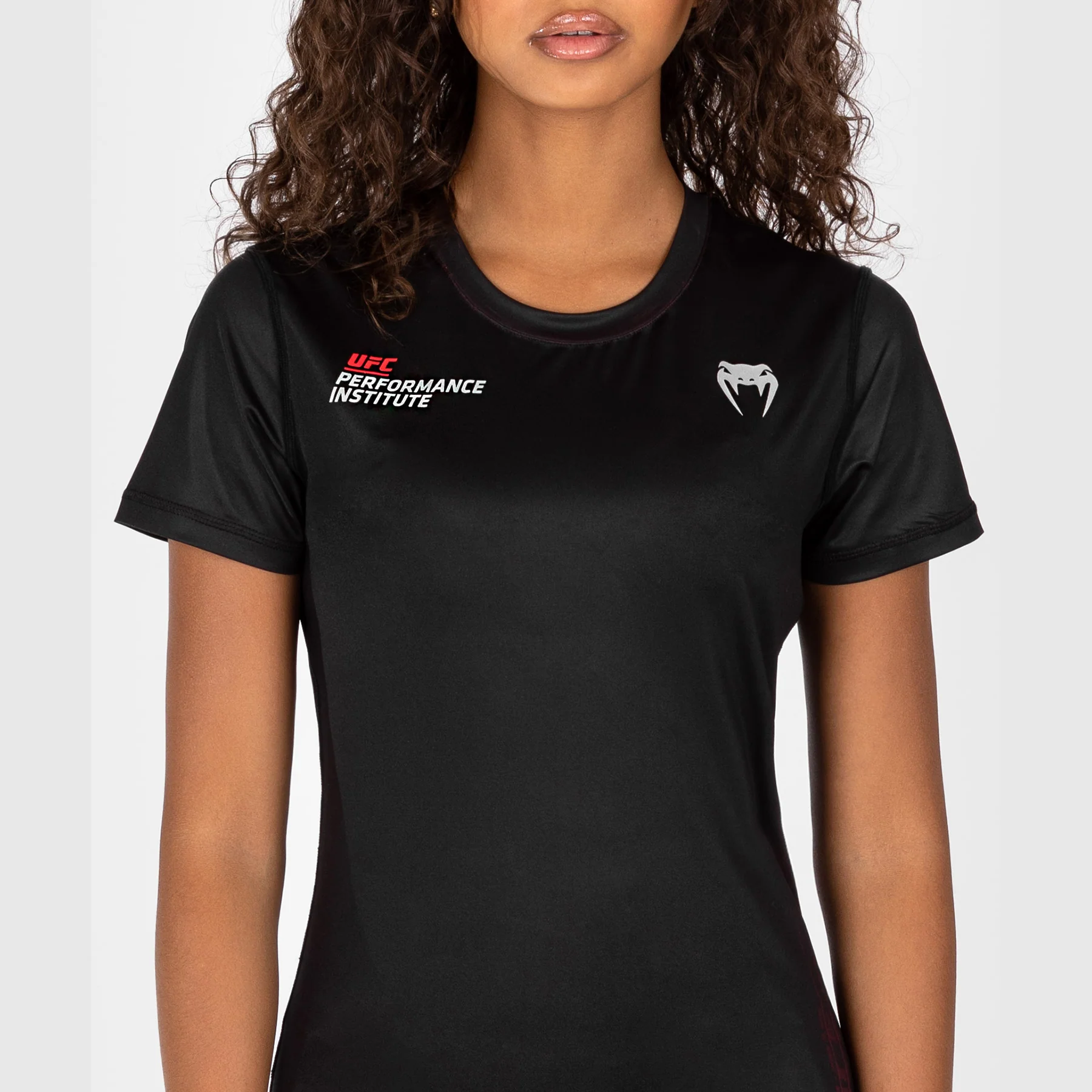 UFC Venum Performance Institute 2.0 Dry-Tech T-shirt für Frauen - Schwarz/Rot - Image 6