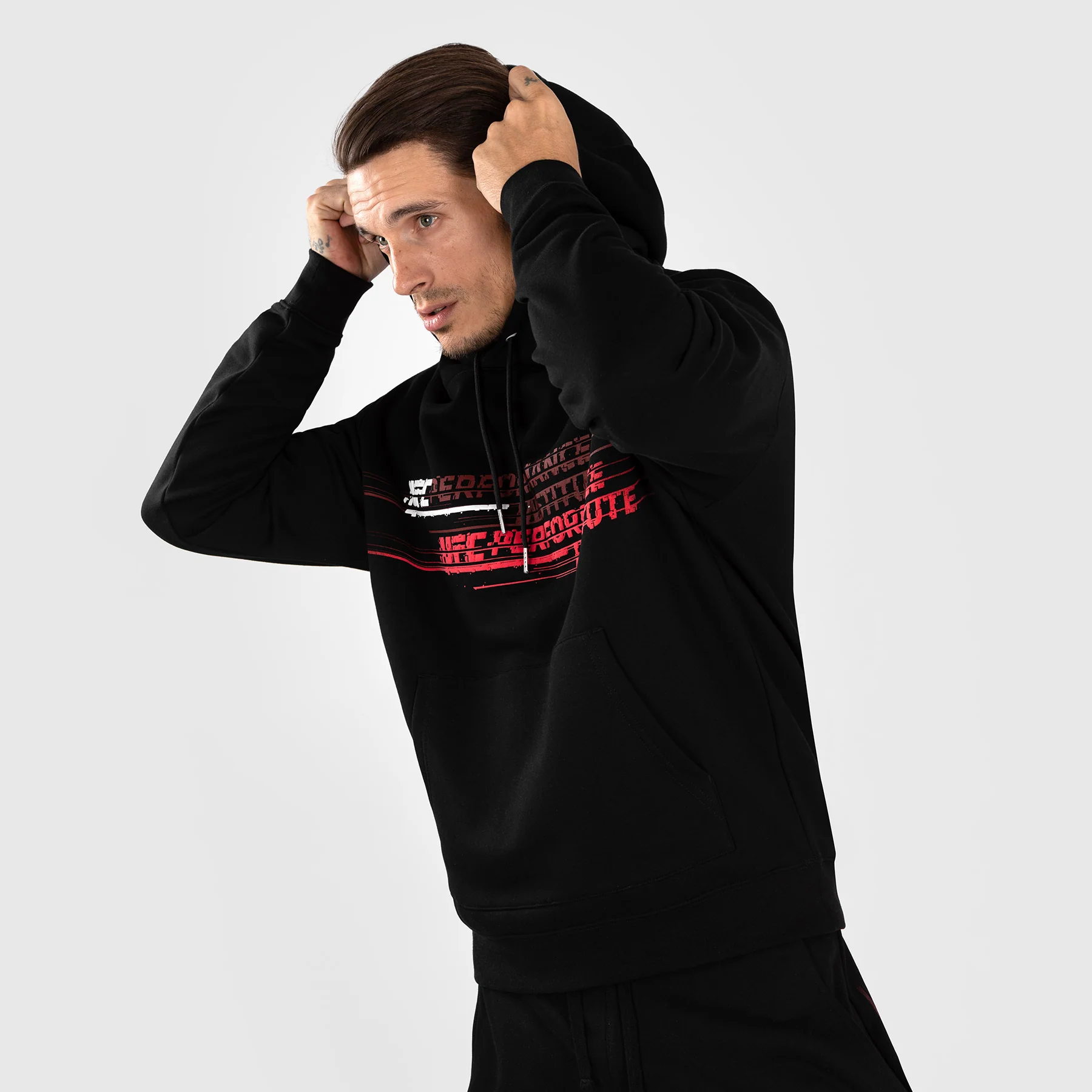 UFC Venum Performance Institute 2.0 Hoodie für Männer - Schwarz/Rot - Image 7