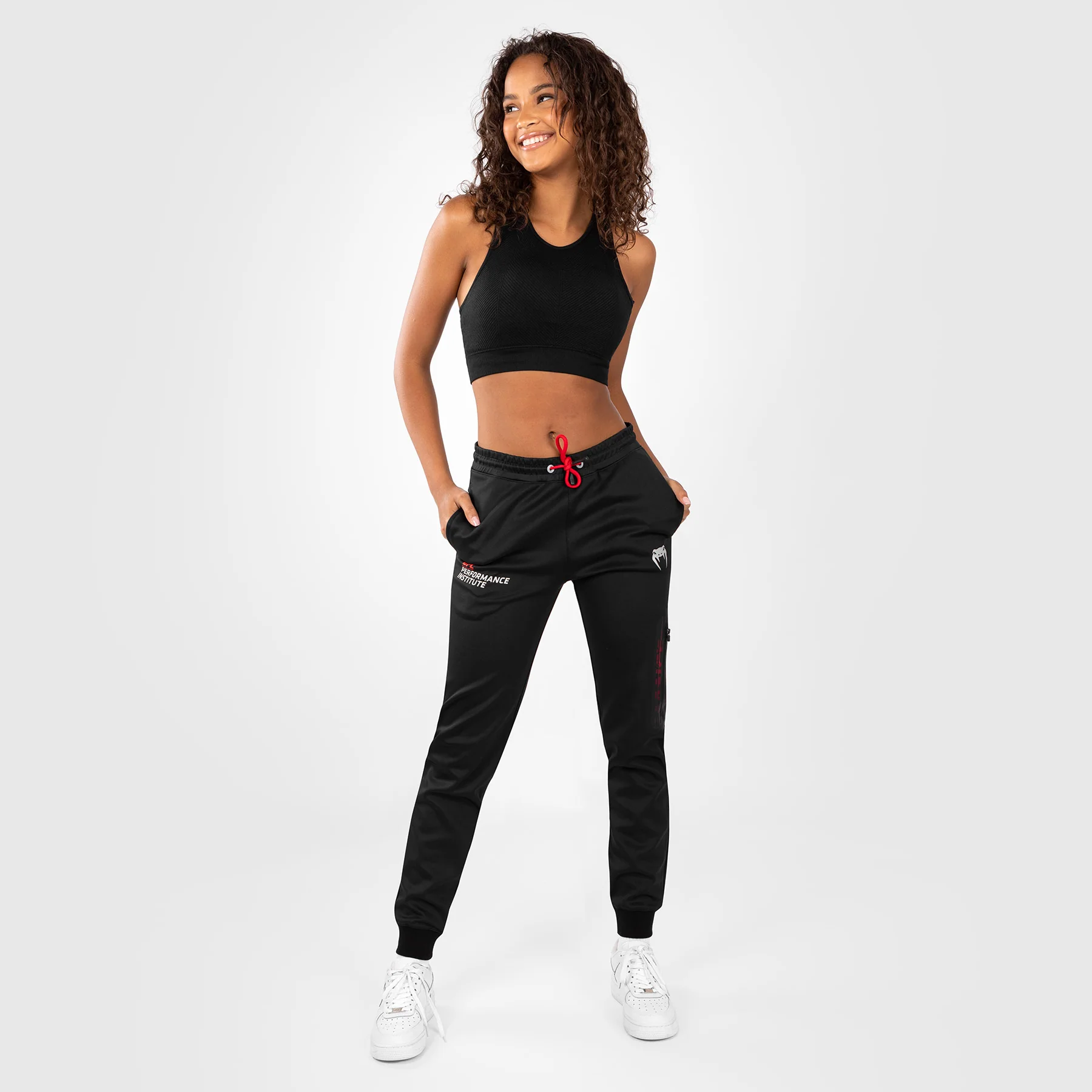 UFC Venum Performance Institute 2.0 Jogginghose für Frauen - Schwarz/Rot - Image 6