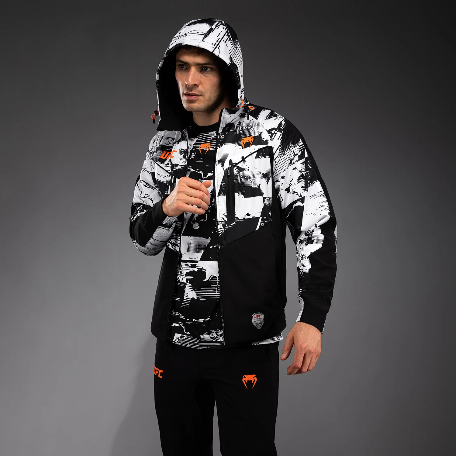 UFC Zenith by Venum Authentic Fight Week Zip Hoodie Herren - Weiß - Image 2
