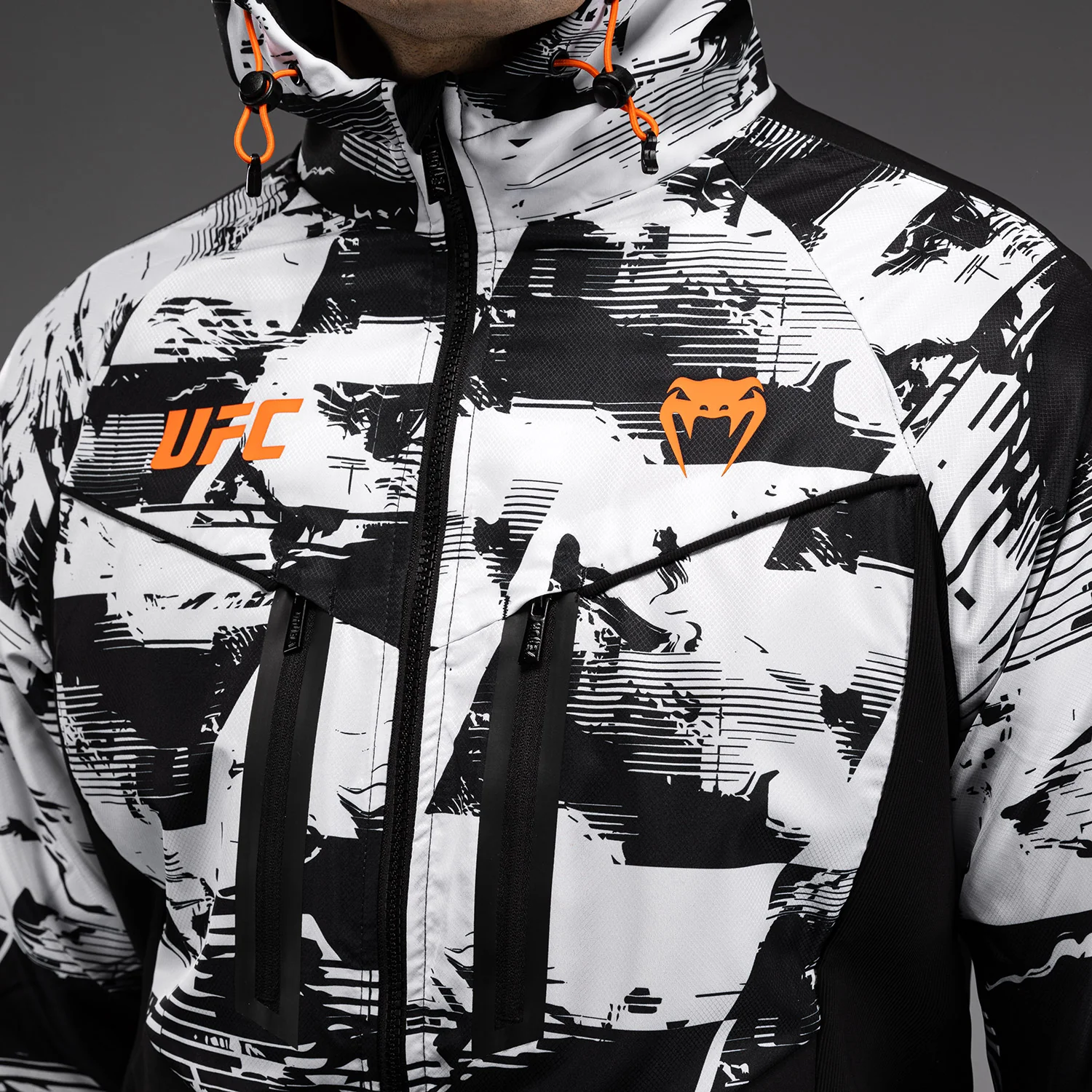 UFC Zenith by Venum Authentic Fight Week Zip Hoodie Herren - Weiß - Image 4