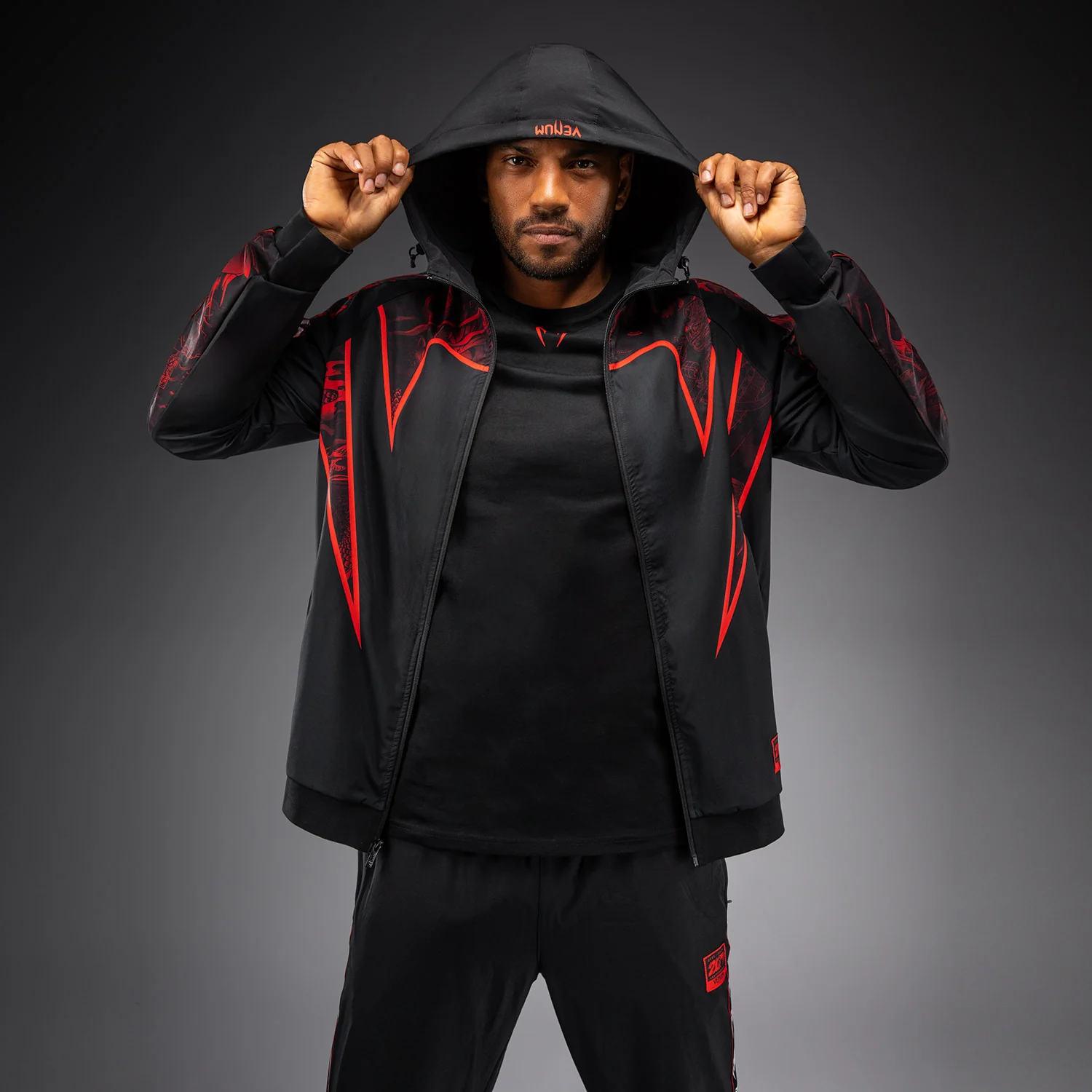Venum 20th Anniversary Trainingsjacke - Schwarz/Rot - Image 2