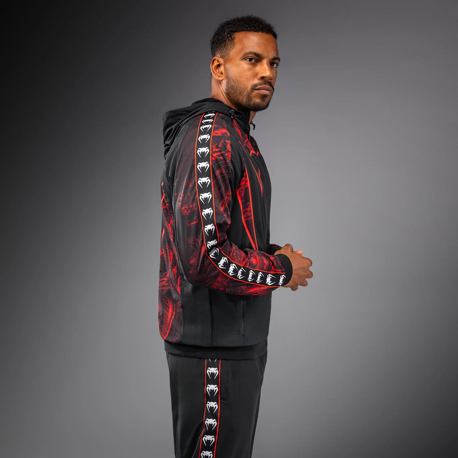 Venum 20th Anniversary Trainingsjacke - Schwarz/Rot - Image 3