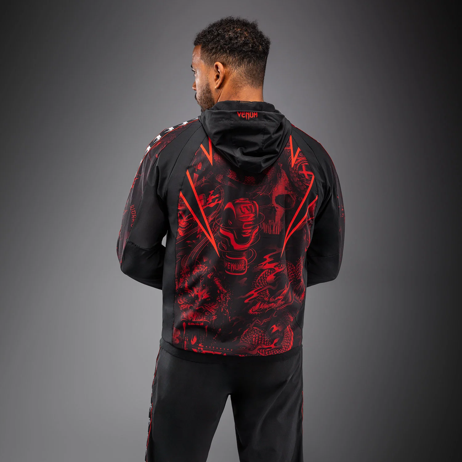 Venum 20th Anniversary Trainingsjacke - Schwarz/Rot - Image 5