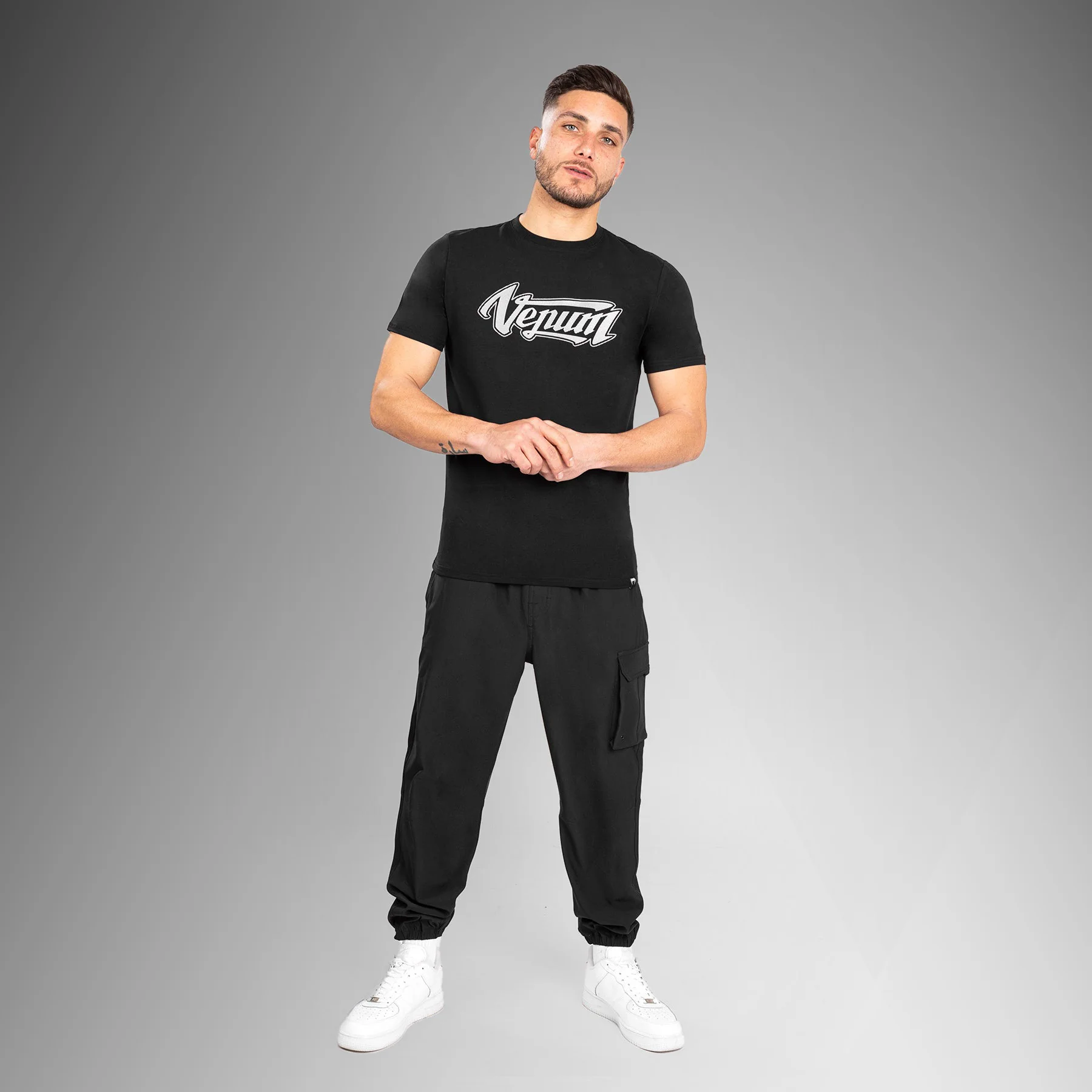 Venum Absolute 2.0 T-Shirt - Angepasste Passform - Schwarz/Silber - Image 3