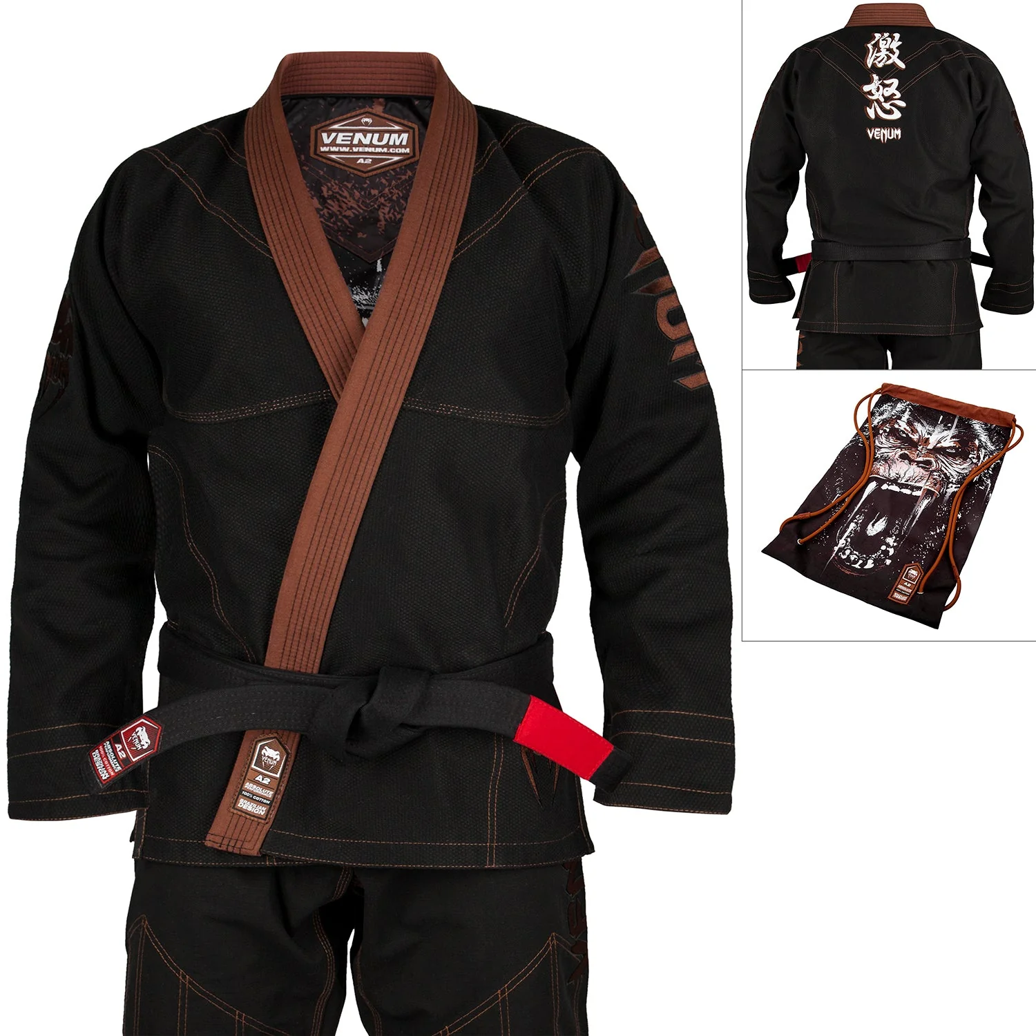 Venum Absolute Gorilla BJJ Gi - Schwarz/Braun