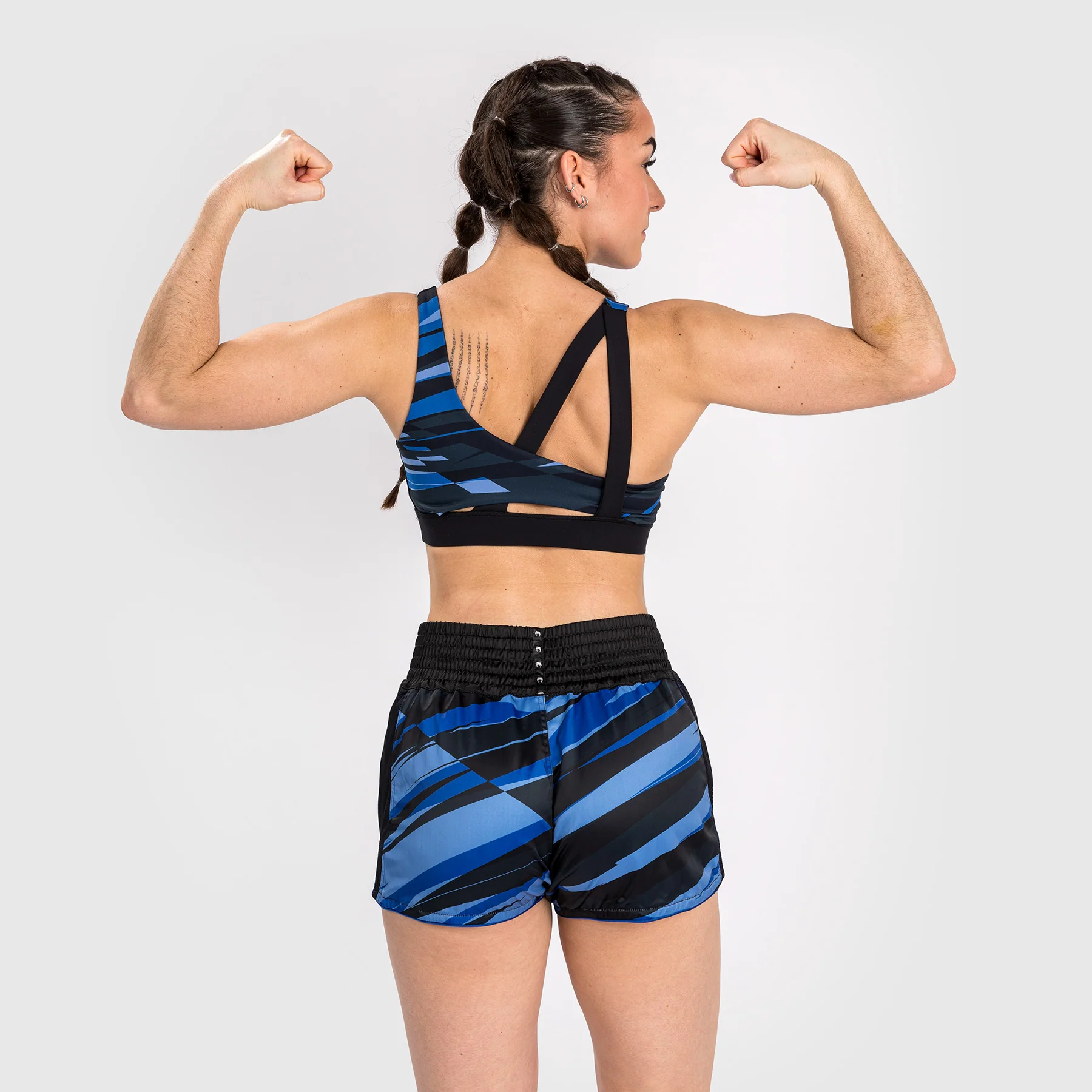Venum Abyss Frauen Muay Thai Shorts - Schattenblau - Image 5