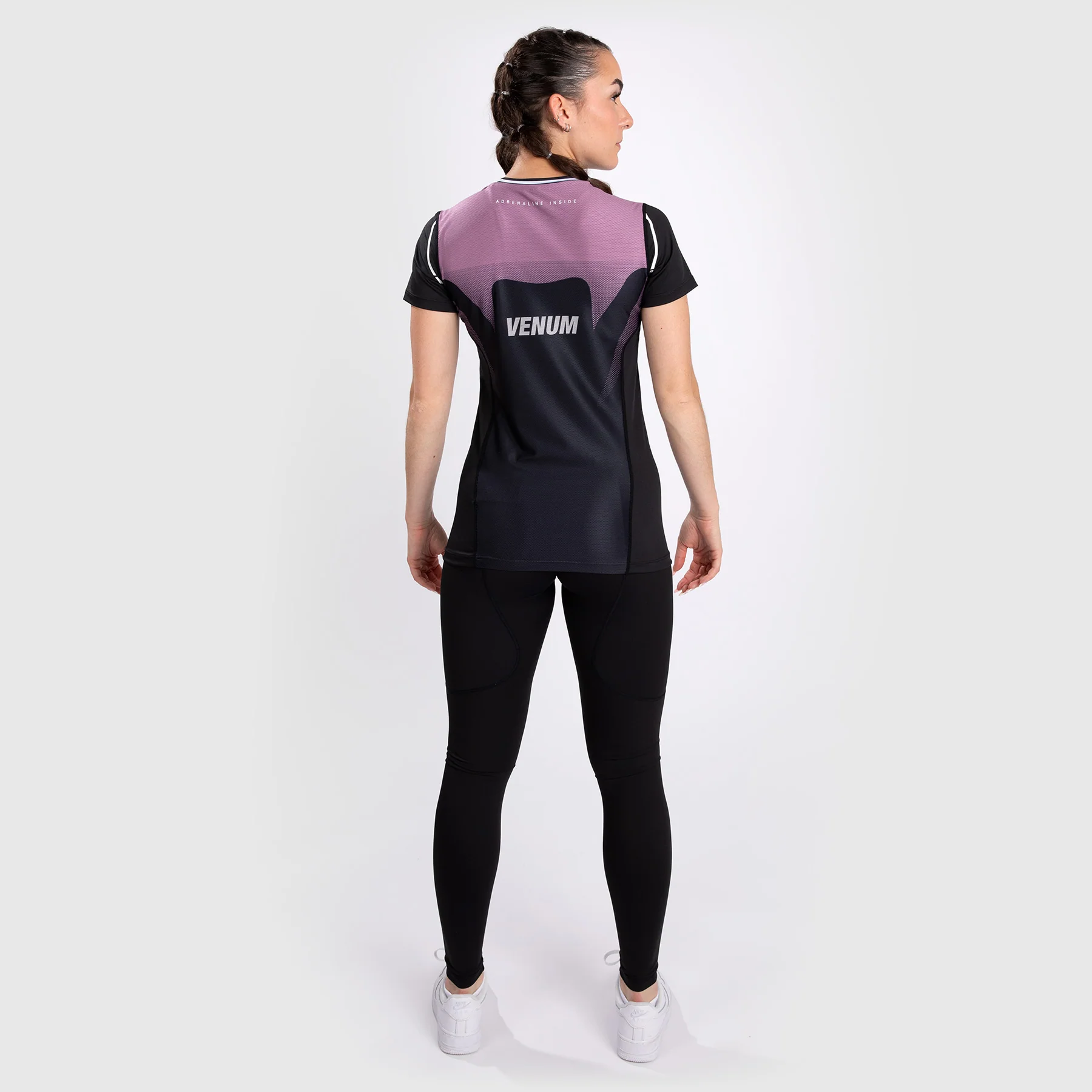 Venum Adrenaline Frauen Dry-Tech T-Shirt - Purple - Image 3