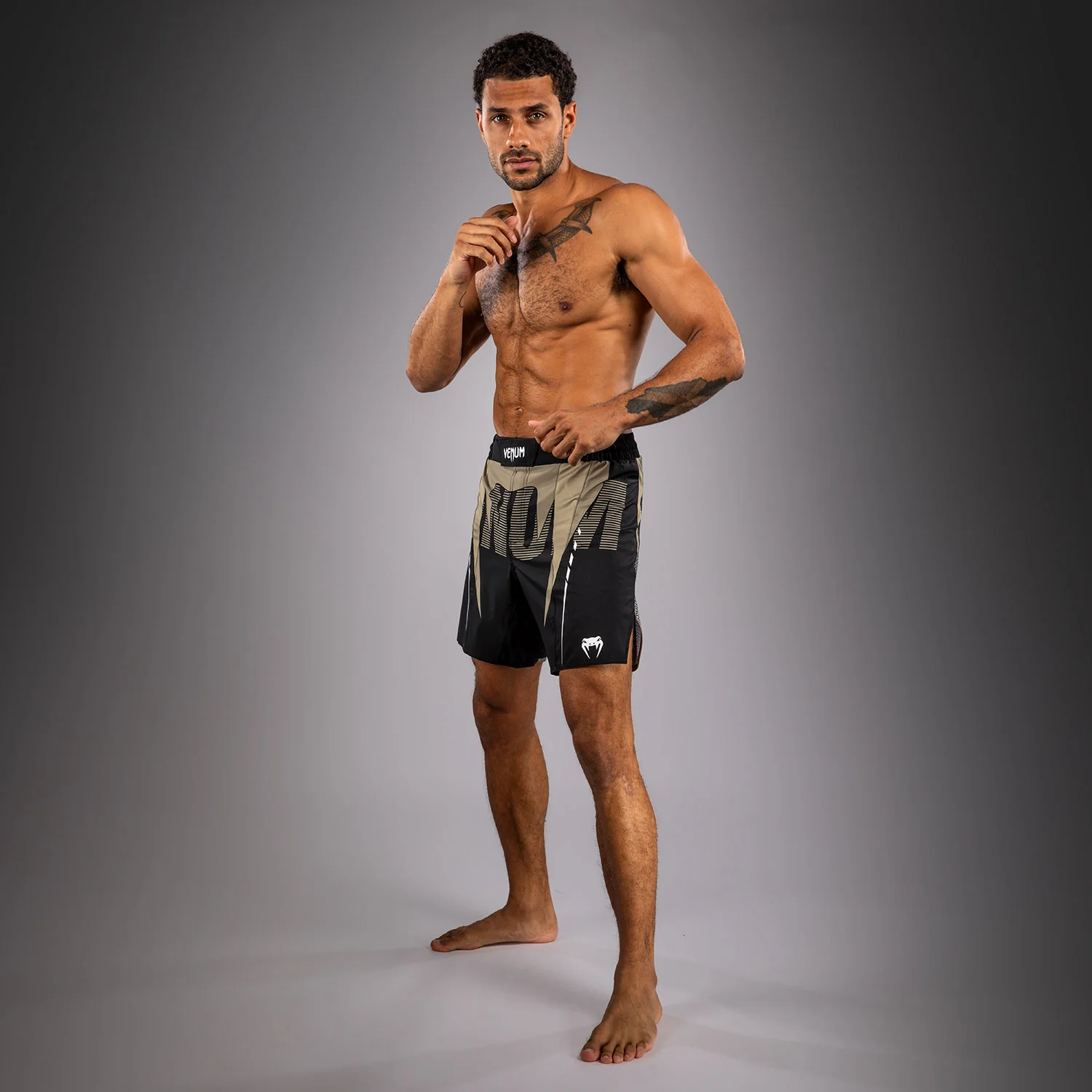 Venum Adrenaline Kampfshorts – Schwarz/Sand - Image 6