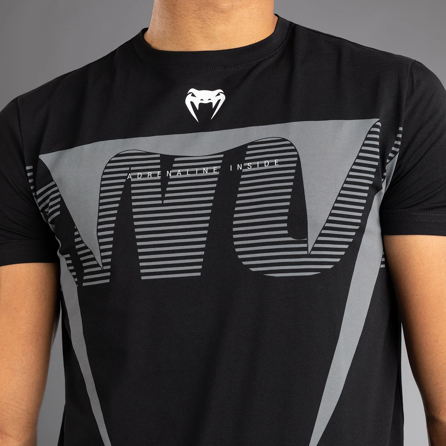 Venum Adrenaline T-shirt – Schwarz/Silbergrau - Image 5