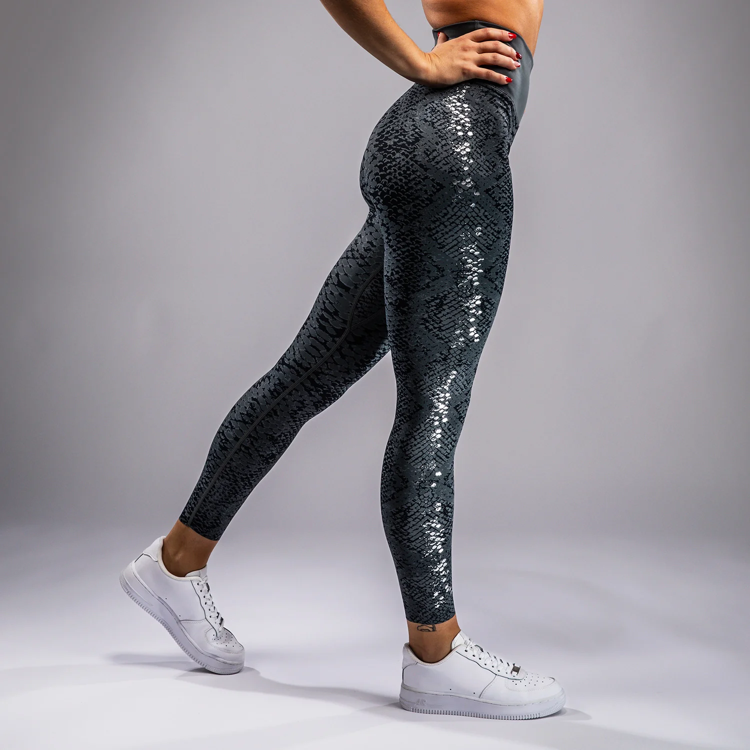 Venum Amazonia Frauen Leggings - Dunkelgrau - Image 3