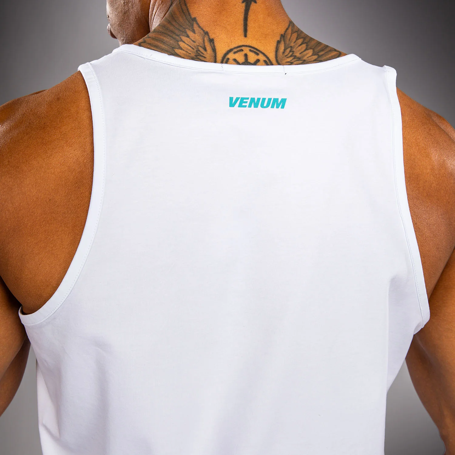 Venum Aqua Tanktop – Weiß/Türkis - Image 5
