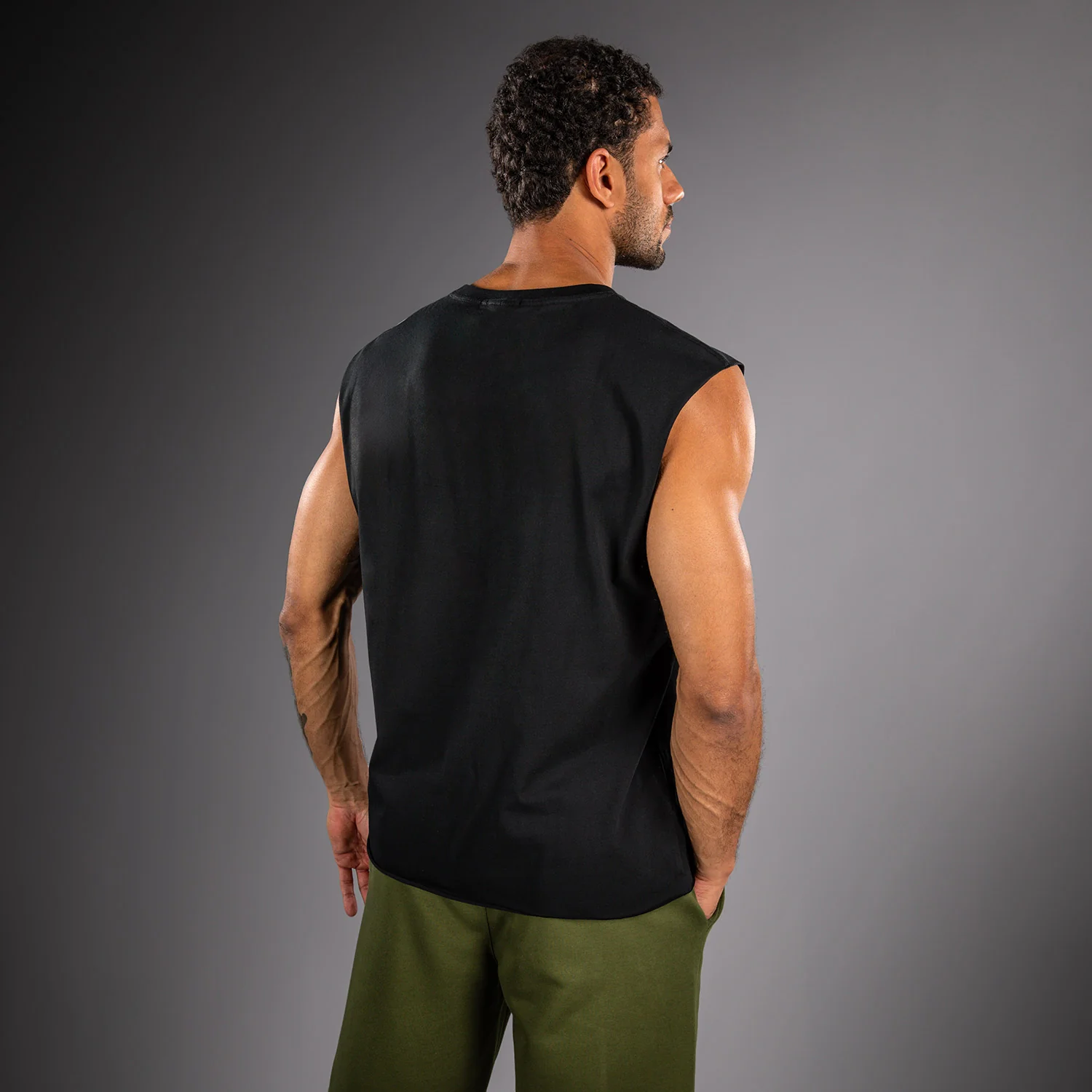 Venum Boxing VT Ärmelloses T‑Shirt – Schwarz - Image 3