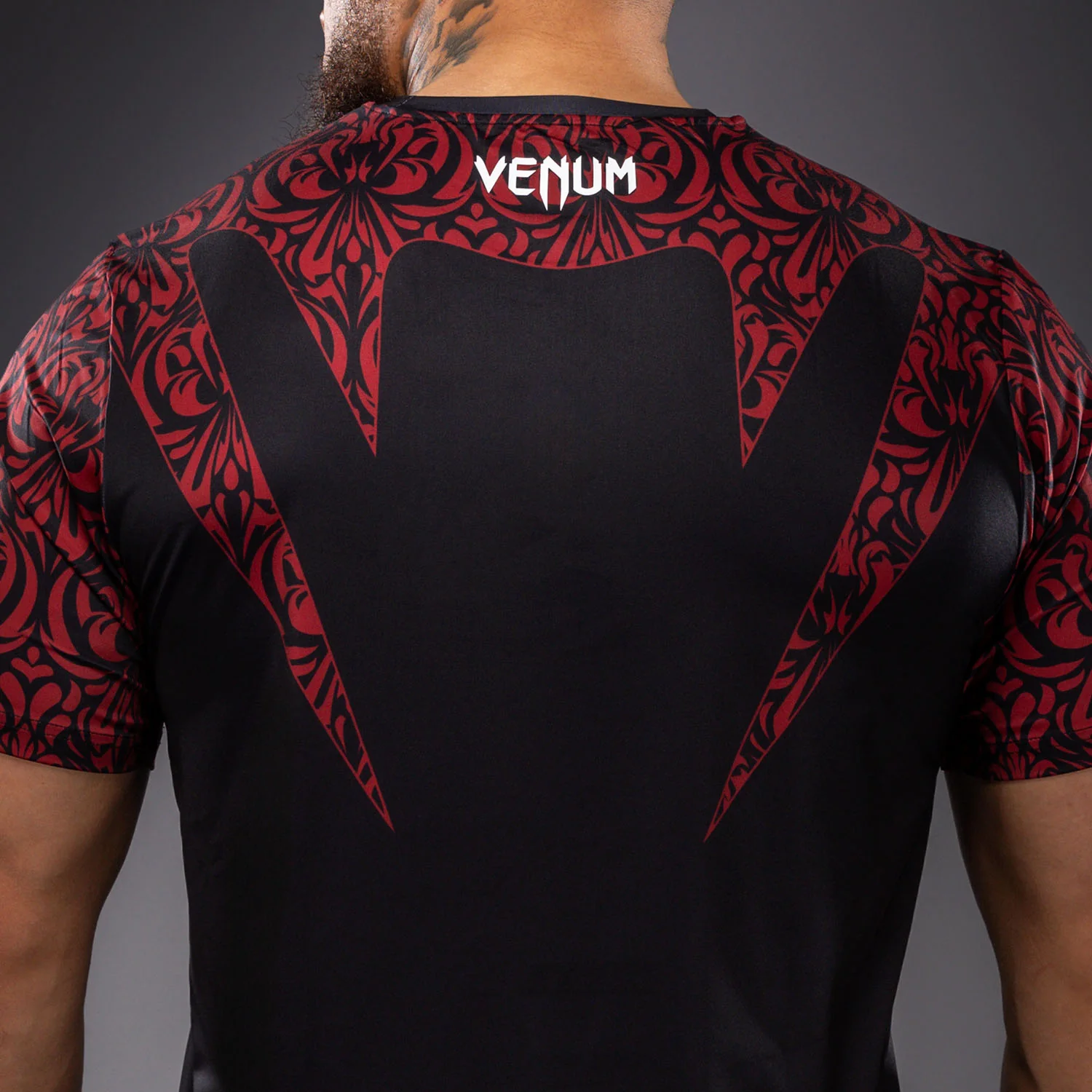 Venum Bulgarian Top Team (BTT) Dry-Tech-T-Shirt – Schwarz/Rot - Image 8