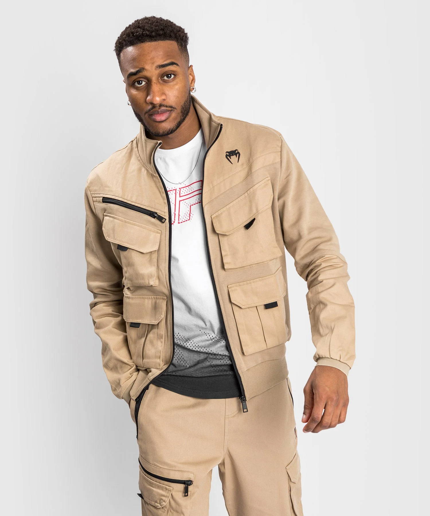 Venum Cargo Jacke mit Reißverschluss - Sand