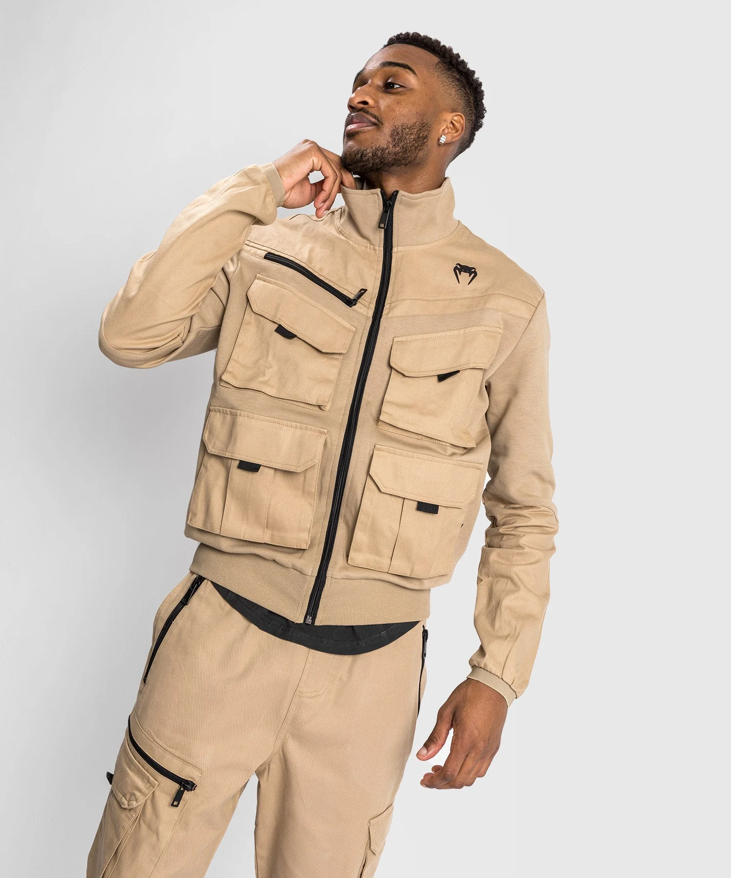 Venum Cargo Jacke mit Reißverschluss - Sand - Image 2