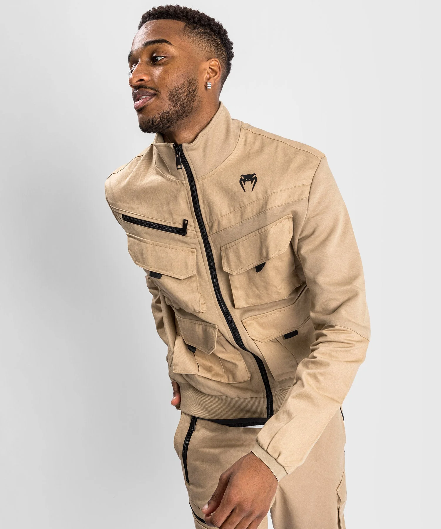 Venum Cargo Jacke mit Reißverschluss - Sand - Image 3