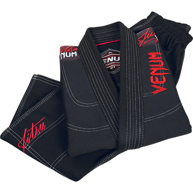 Venum Challenger 2.0 Kids BJJ Kampfanzug - Schwarz - Image 2