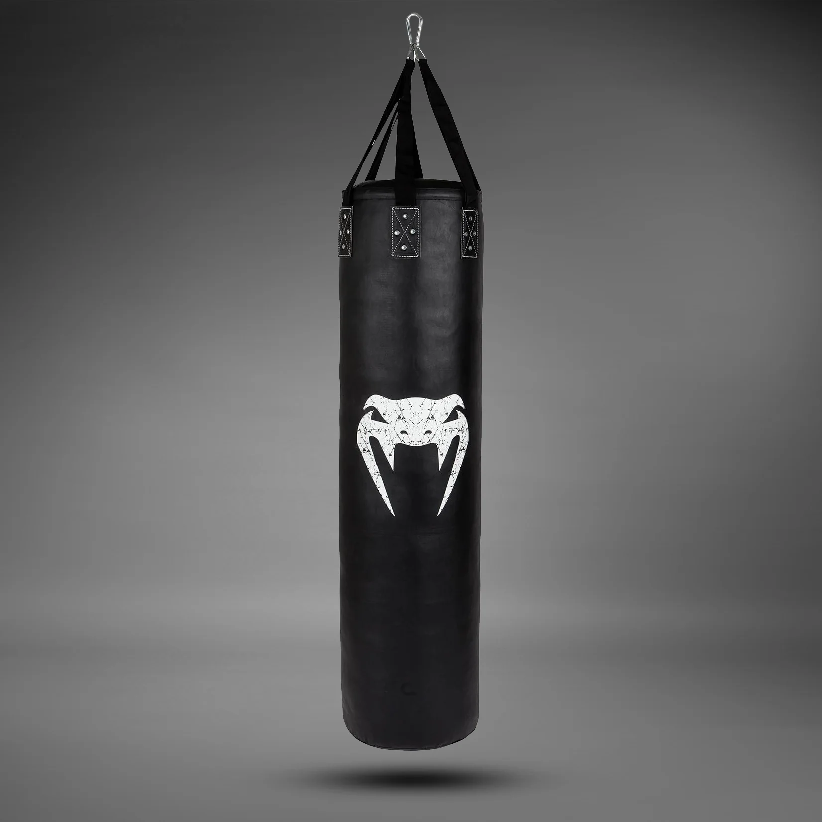 Venum Challenger Boxsack + Deckenhaken - Schwarz/Weiß - 130 cm - Gefüllt - Image 2