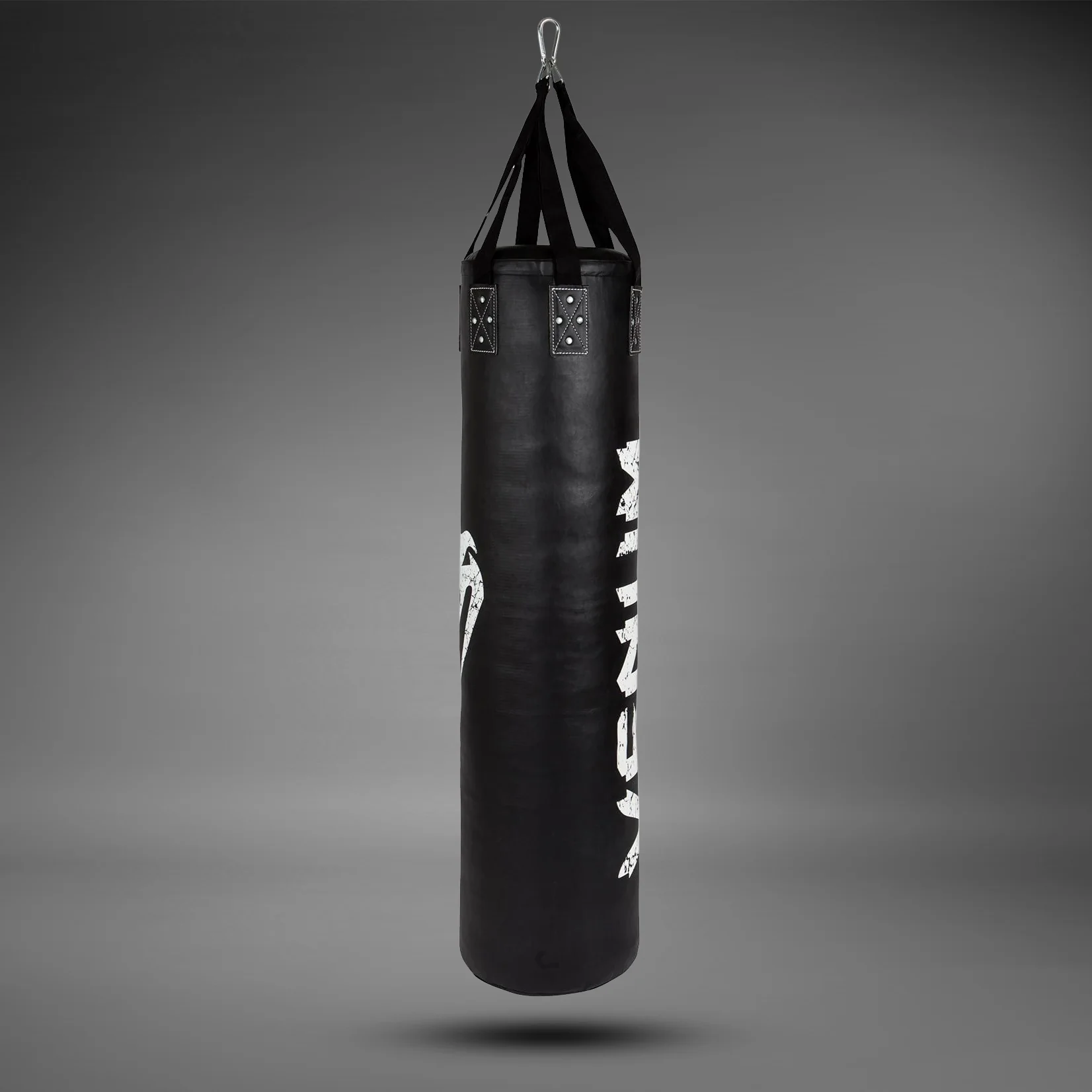 Venum Challenger Boxsack + Deckenhaken - Schwarz/Weiß - 150 cm - Gefüllt - Image 3