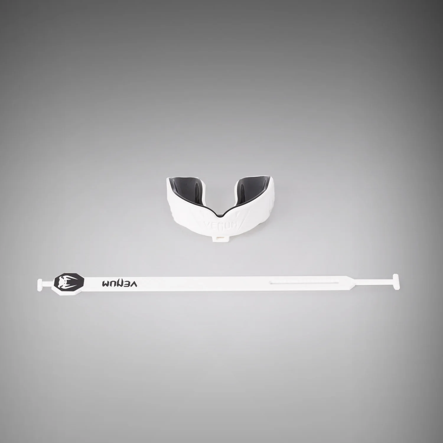 Venum Challenger Mundschutz Mit Riemen/Ohne Riemen - Weiß/Schwarz - Image 2
