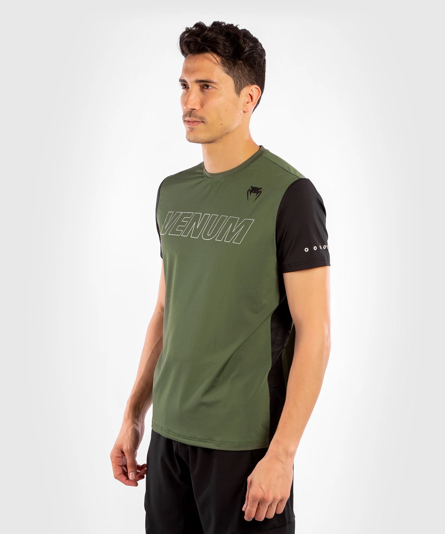 Venum CLASSIC EVO Dry-Tech T-Shirt - Khaki/Silber - Image 3