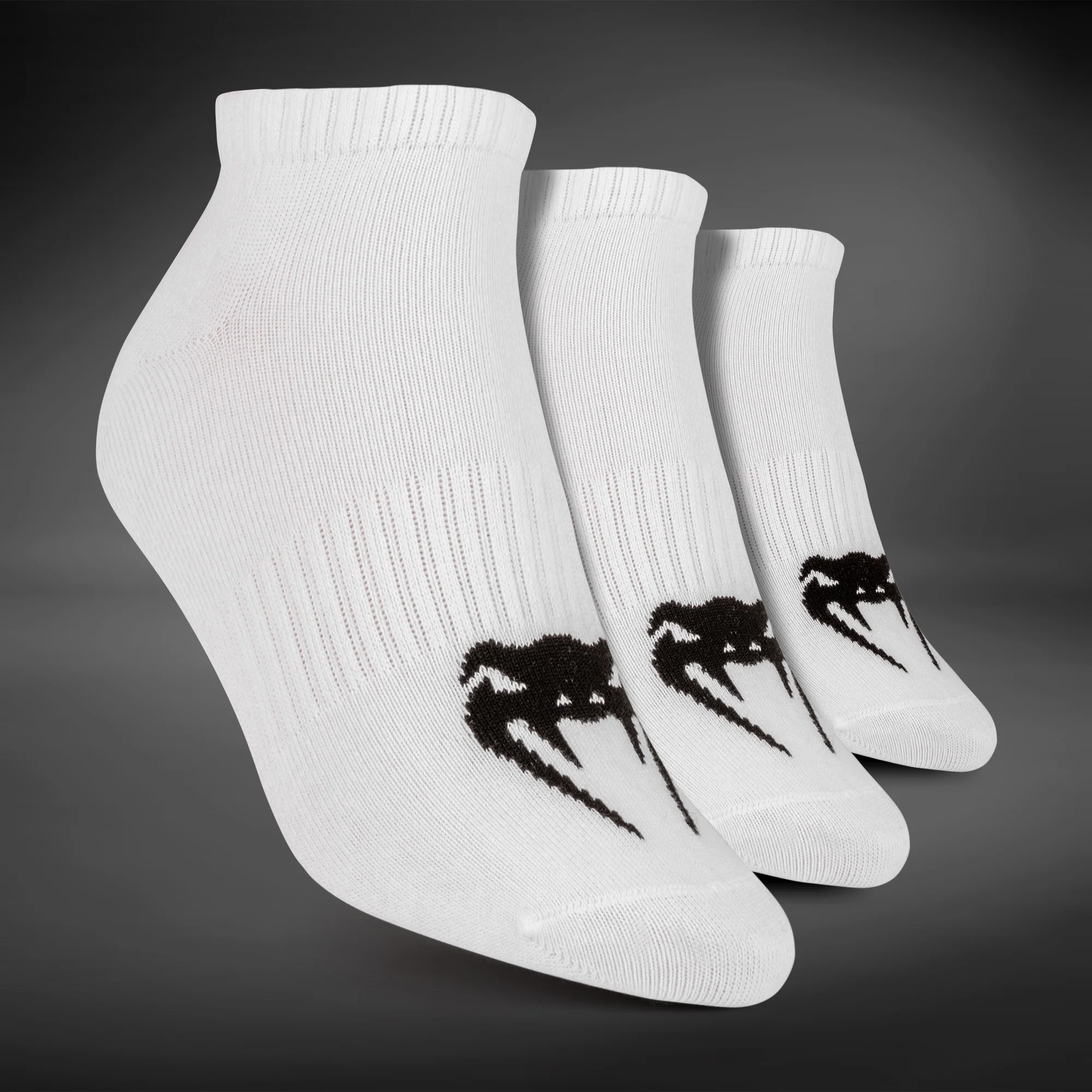 Venum Classic Footlet Socke - 3er Set - Weiß/Schwarz