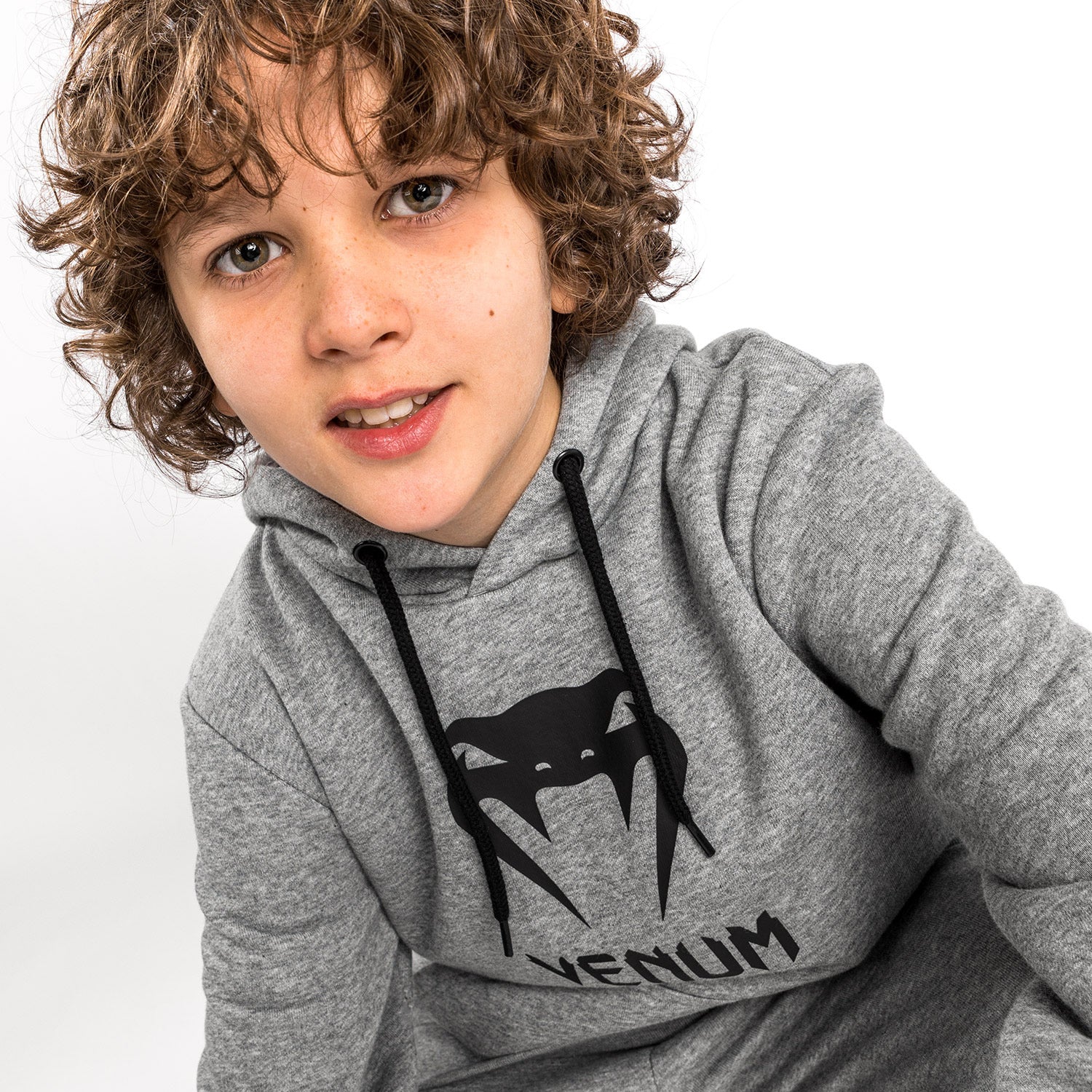 Venum Classic Hoodie – Für Kinder – Hellgrau Meliert - Image 2