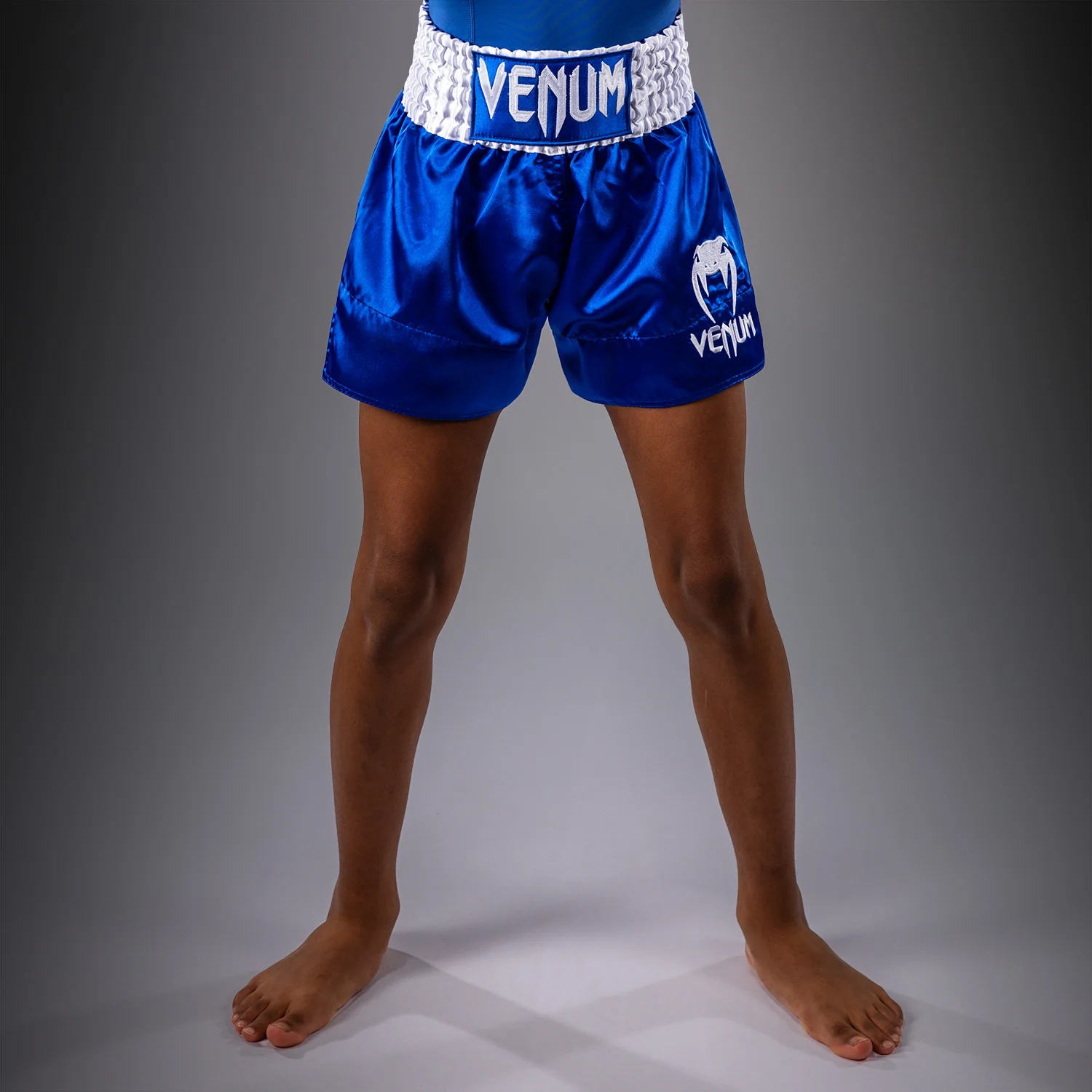 Venum Classic Muay-Thai-Shorts für Kinder – Königsblau