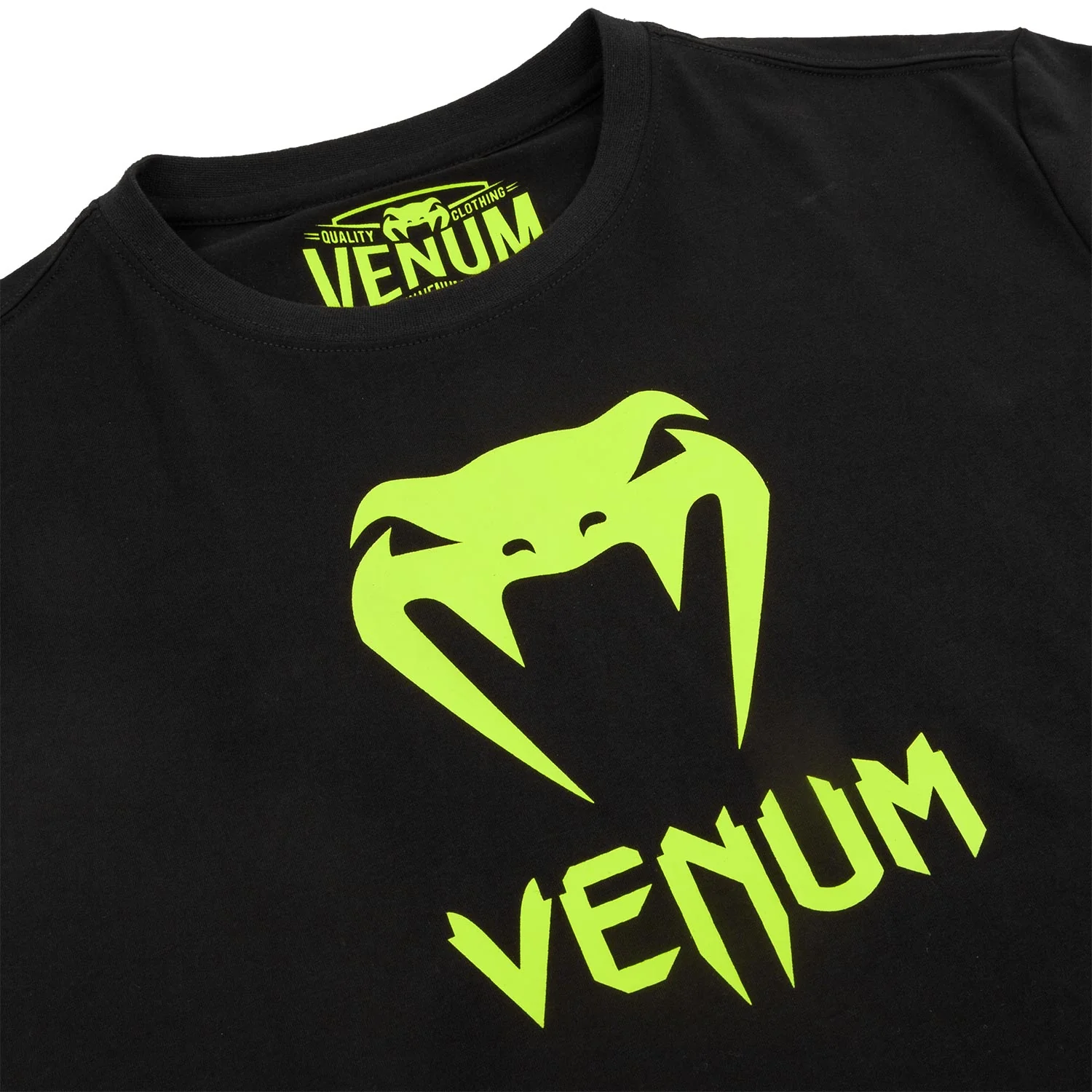 Venum Classic -T-Shirt - Schwarz/Neongelb - Image 4