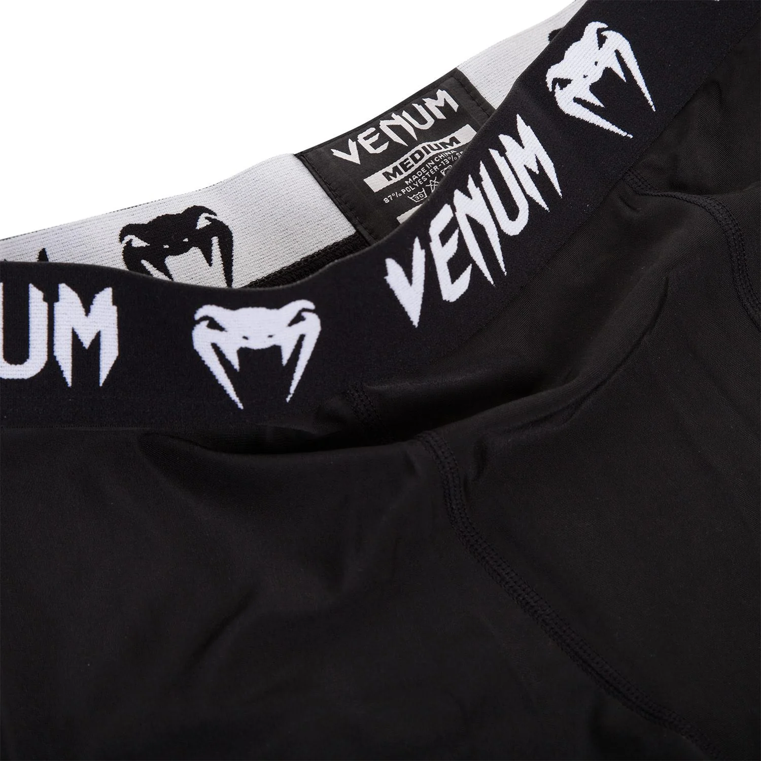 Venum Contender 2.0 Kompression Spats - Schwarz/Weiß - Image 7