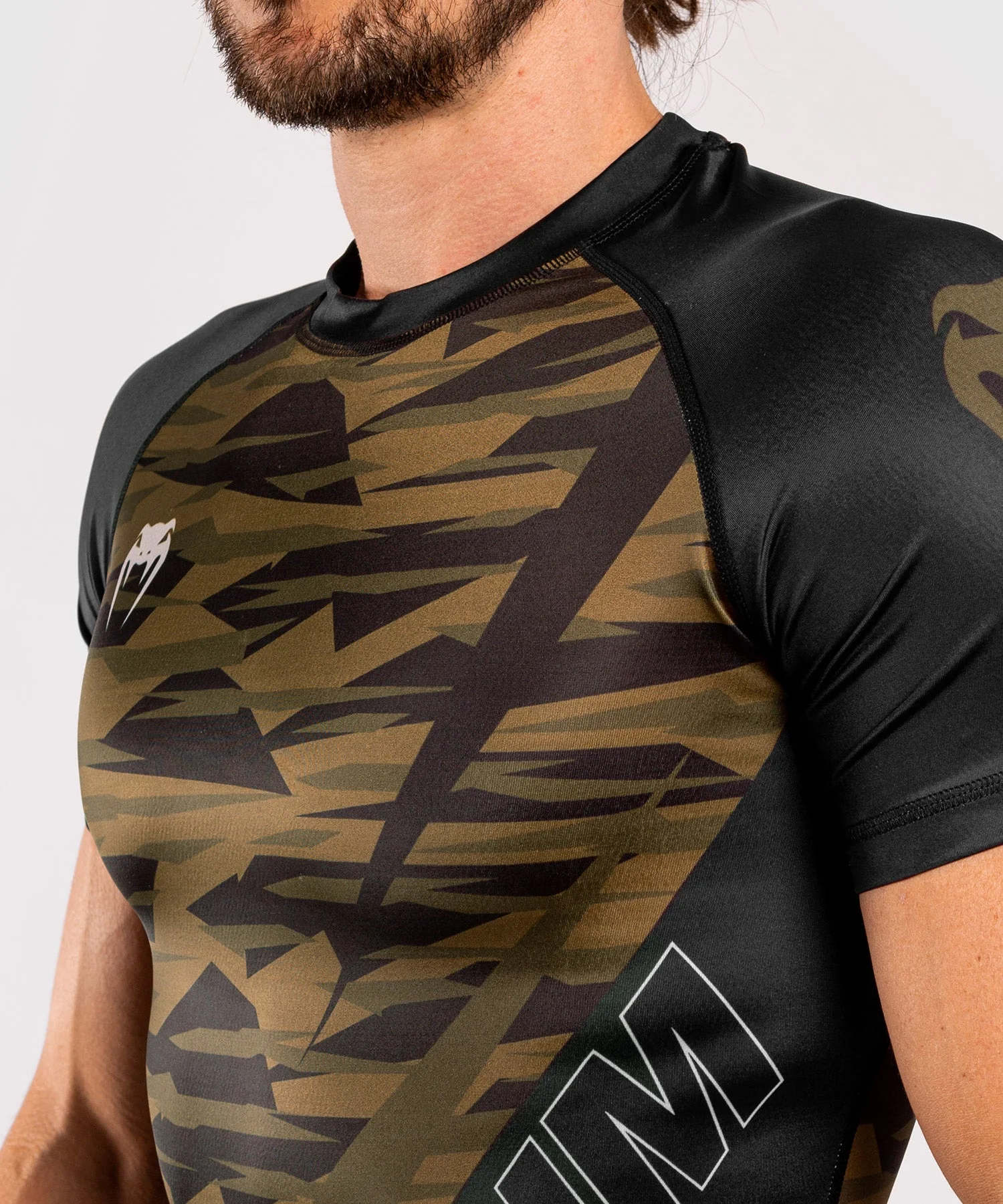 Venum Contender 5.0 Rashguard - Kurze Ärmel - Khaki Camo - Image 6