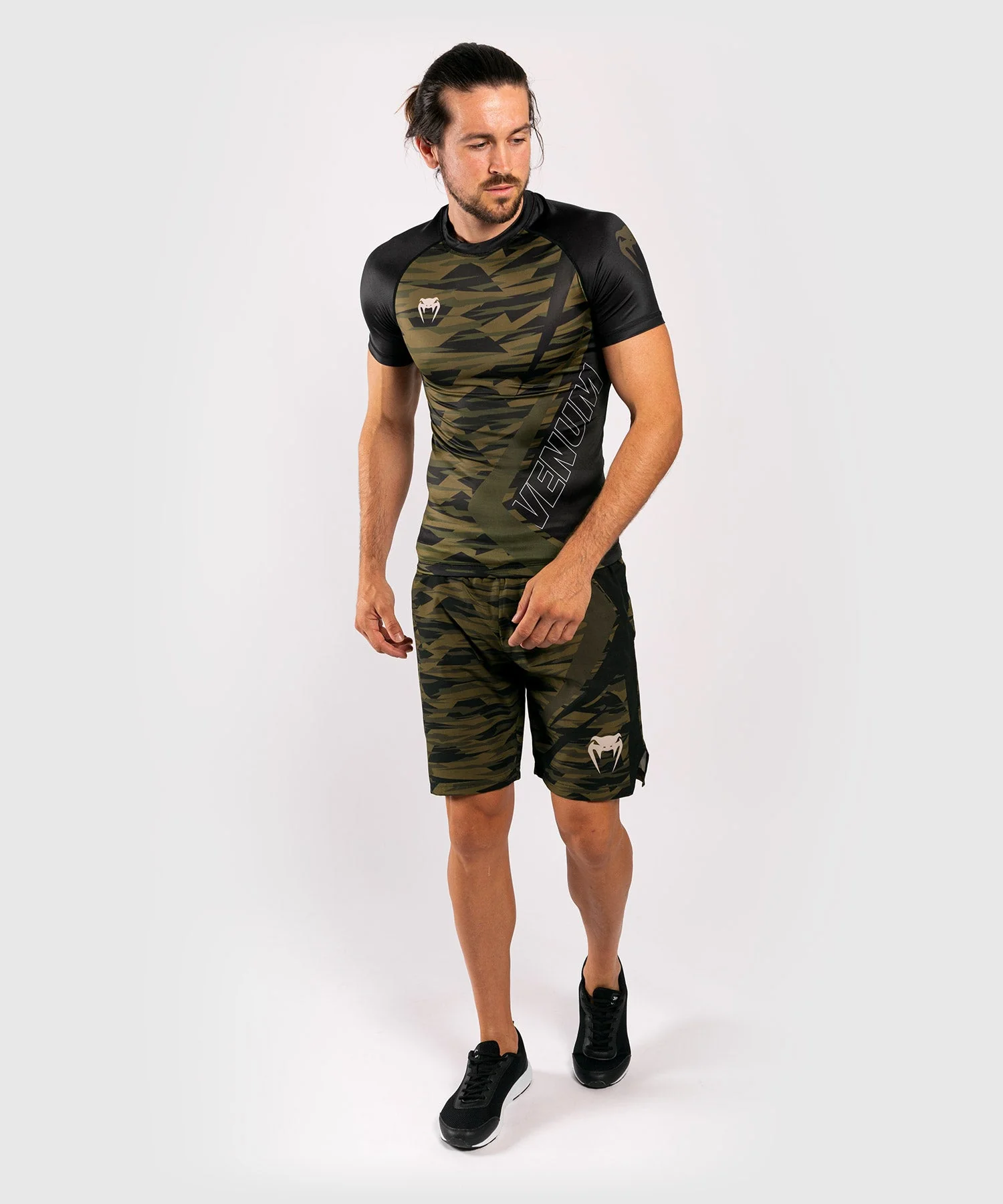 Venum Contender 5.0 Rashguard - Kurze Ärmel - Khaki Camo - Image 9