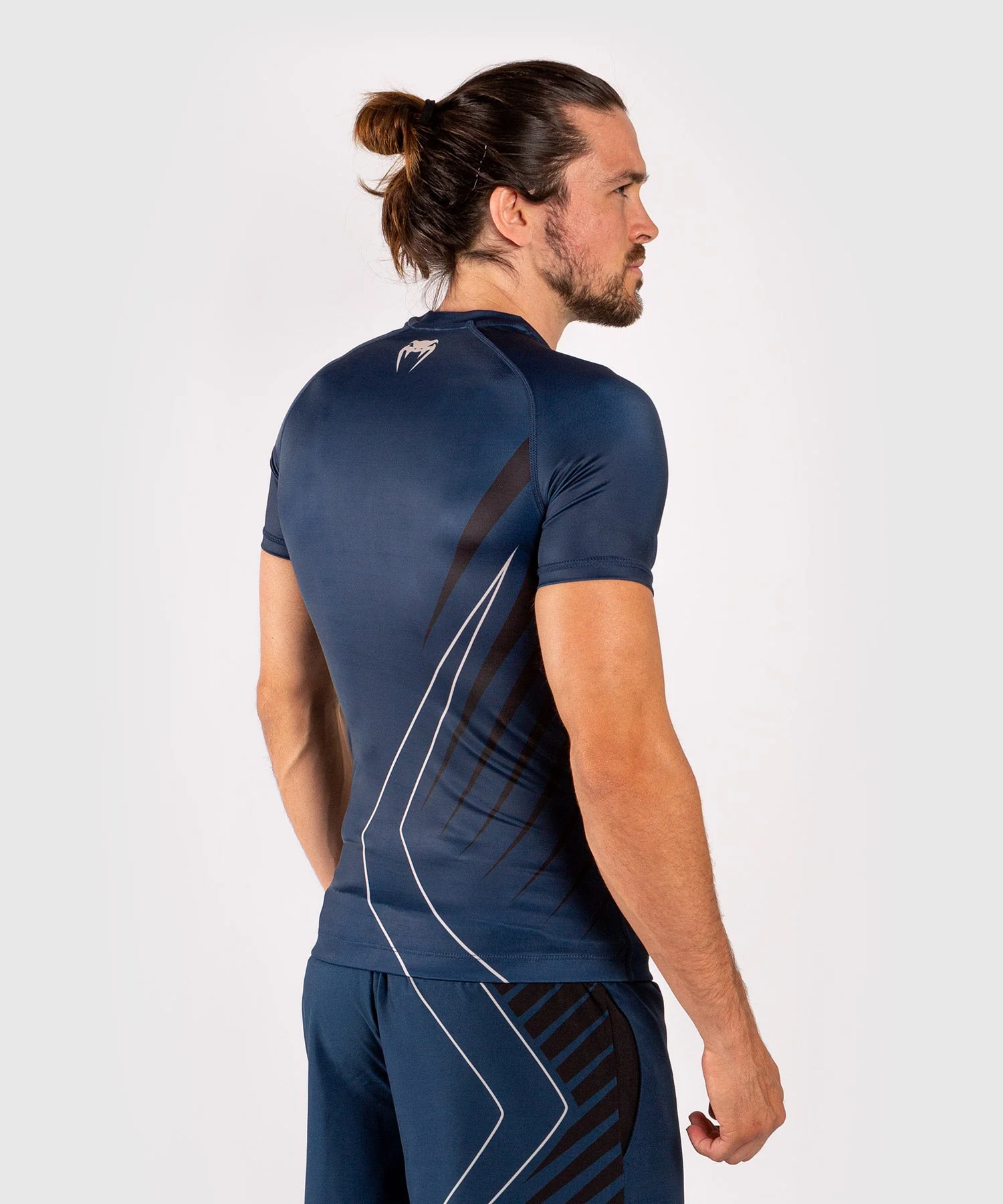 Venum Contender 5.0 Rashguard - Kurze Ärmel - Marineblau/sand - Image 5