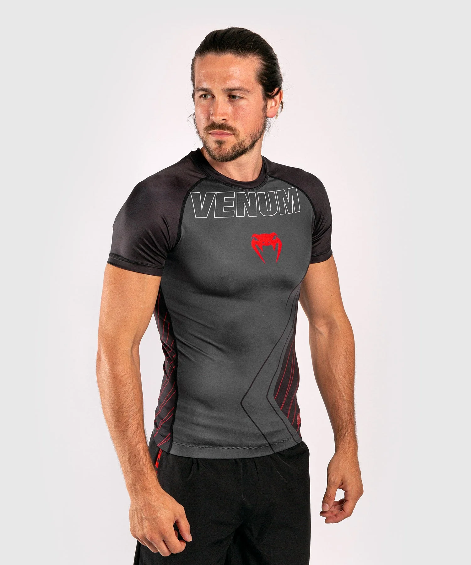 Venum Contender 5.0 Rashguard - Kurze Ärmel - Schwarz/Rot - Image 3