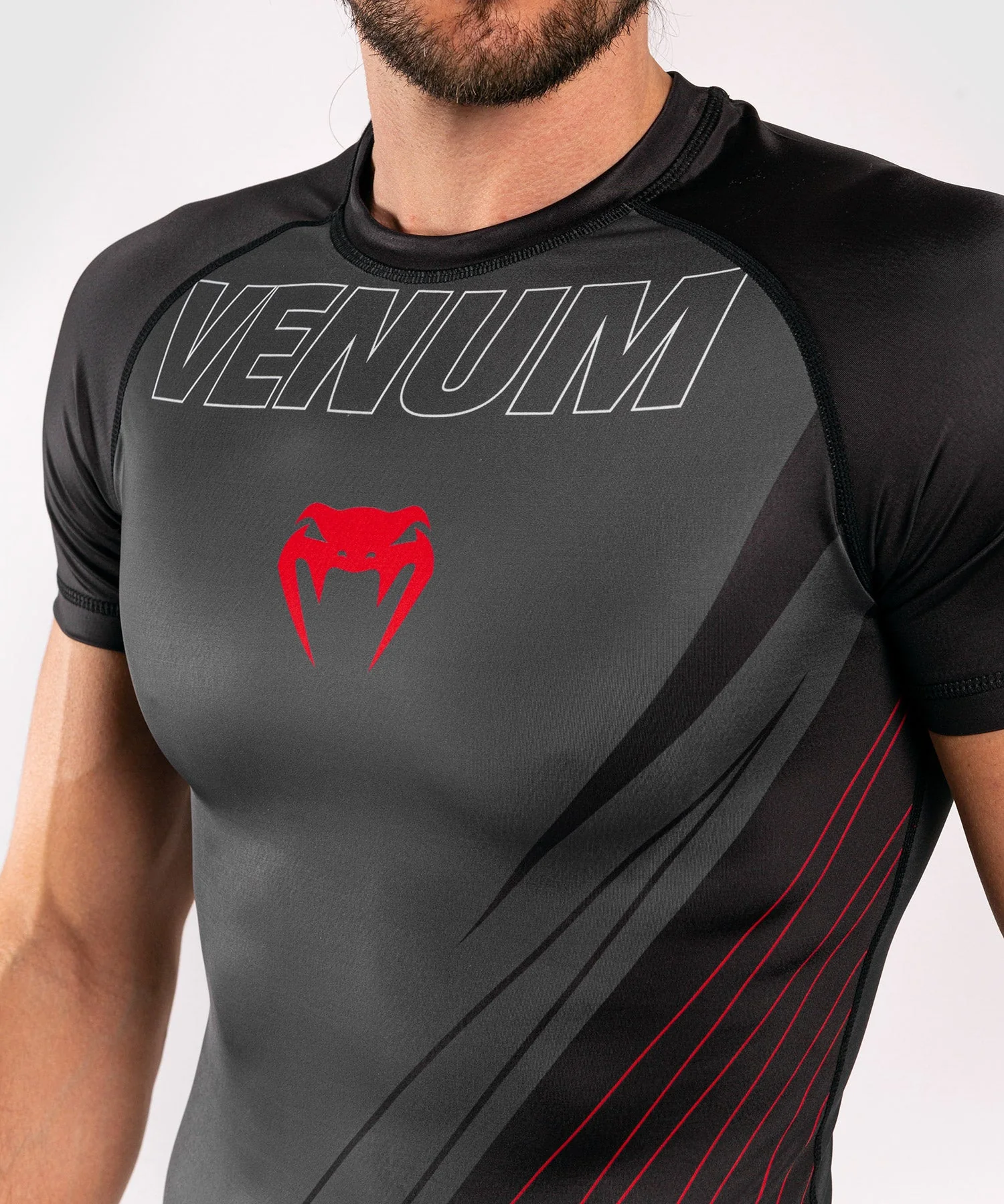Venum Contender 5.0 Rashguard - Kurze Ärmel - Schwarz/Rot - Image 6